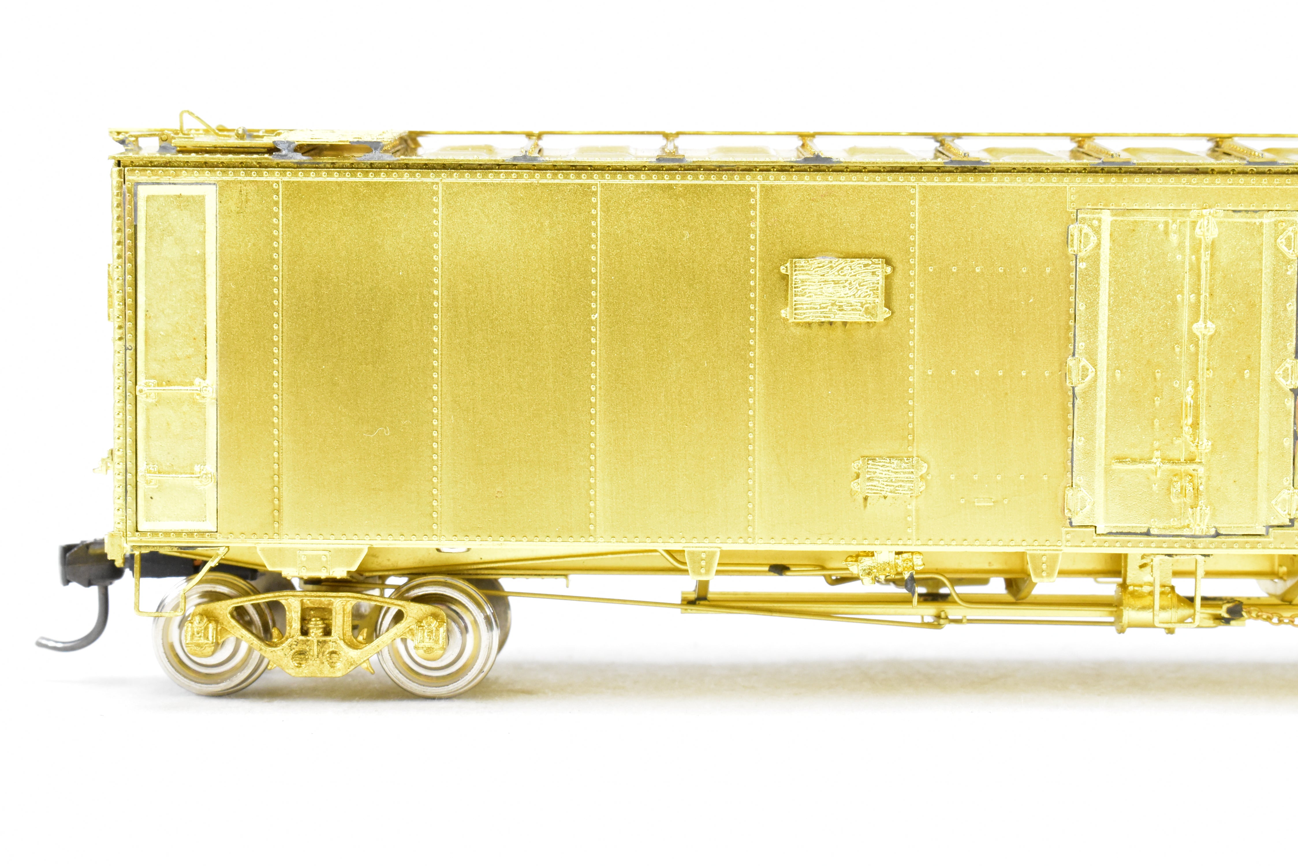 HO Brass OMI ATSF - Santa Fe SFRD 50' Ice Bunker Steel Refrigerator Car, Excellent Condition