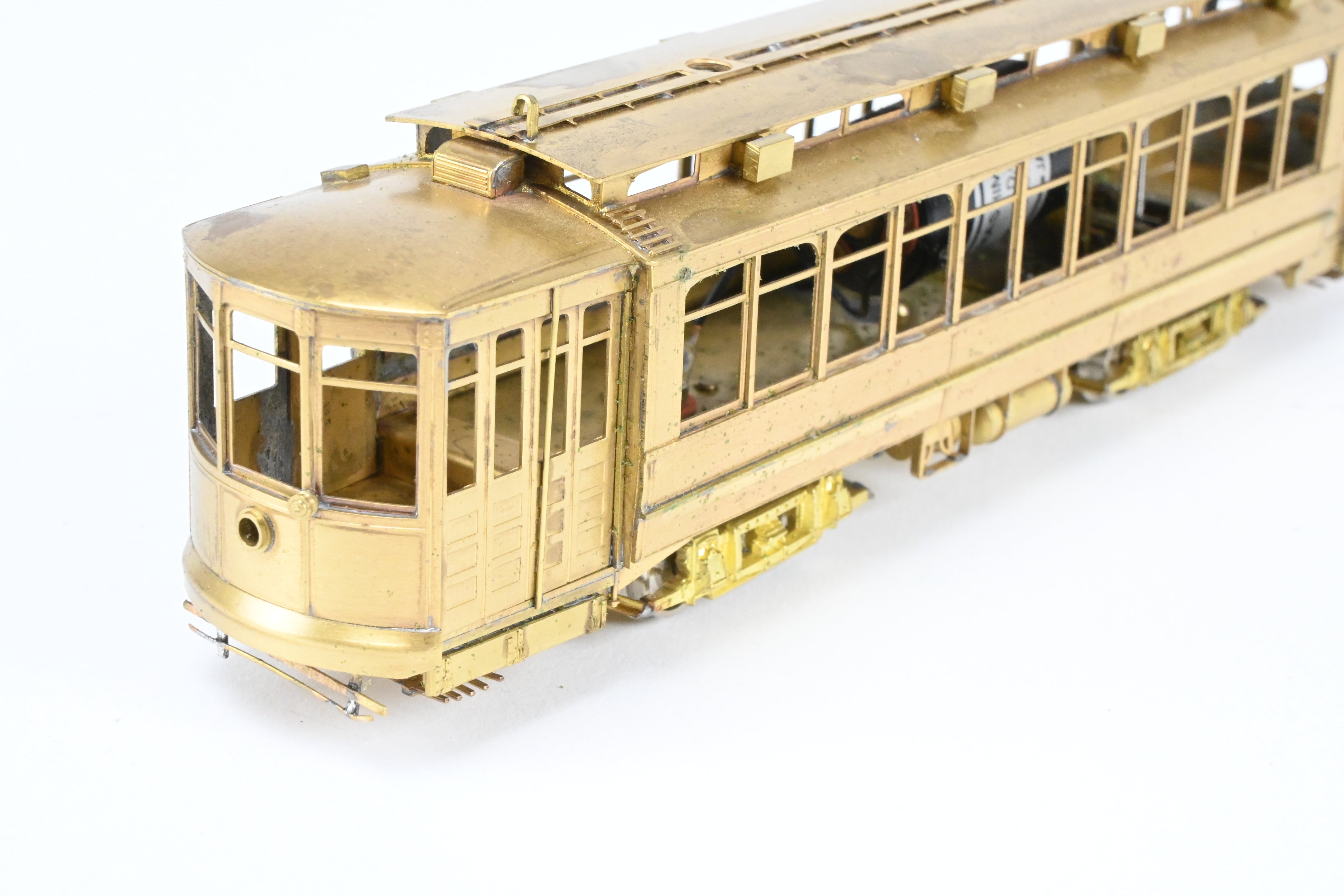 HO Scale Brass Chicago Surface Lines 346 City Big Brill Car Model by Fairfield Models without Trolley Poles