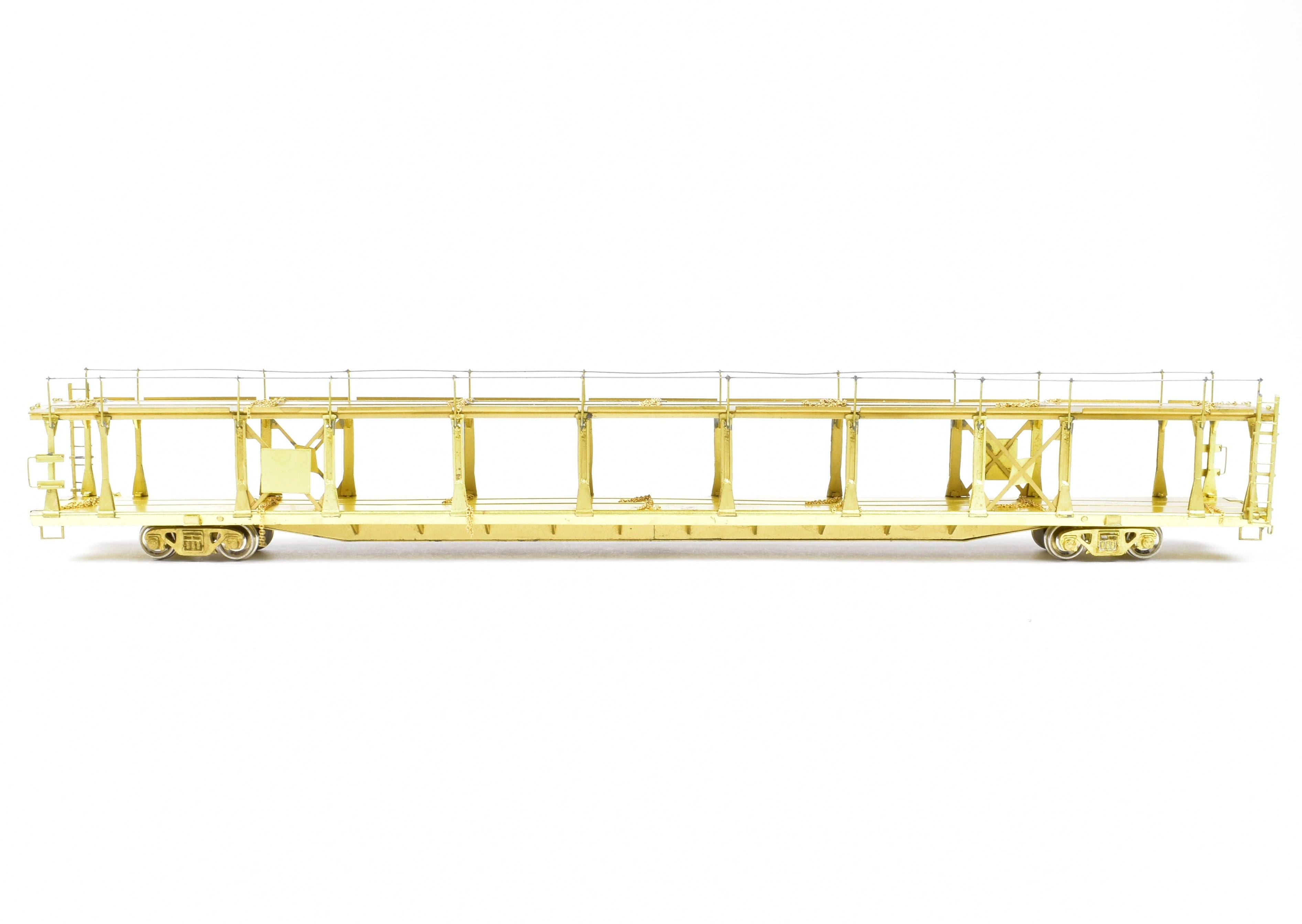 HO Brass Bi - Level Open Auto Rack by OMI Overland Models, Inc. for Various Roads