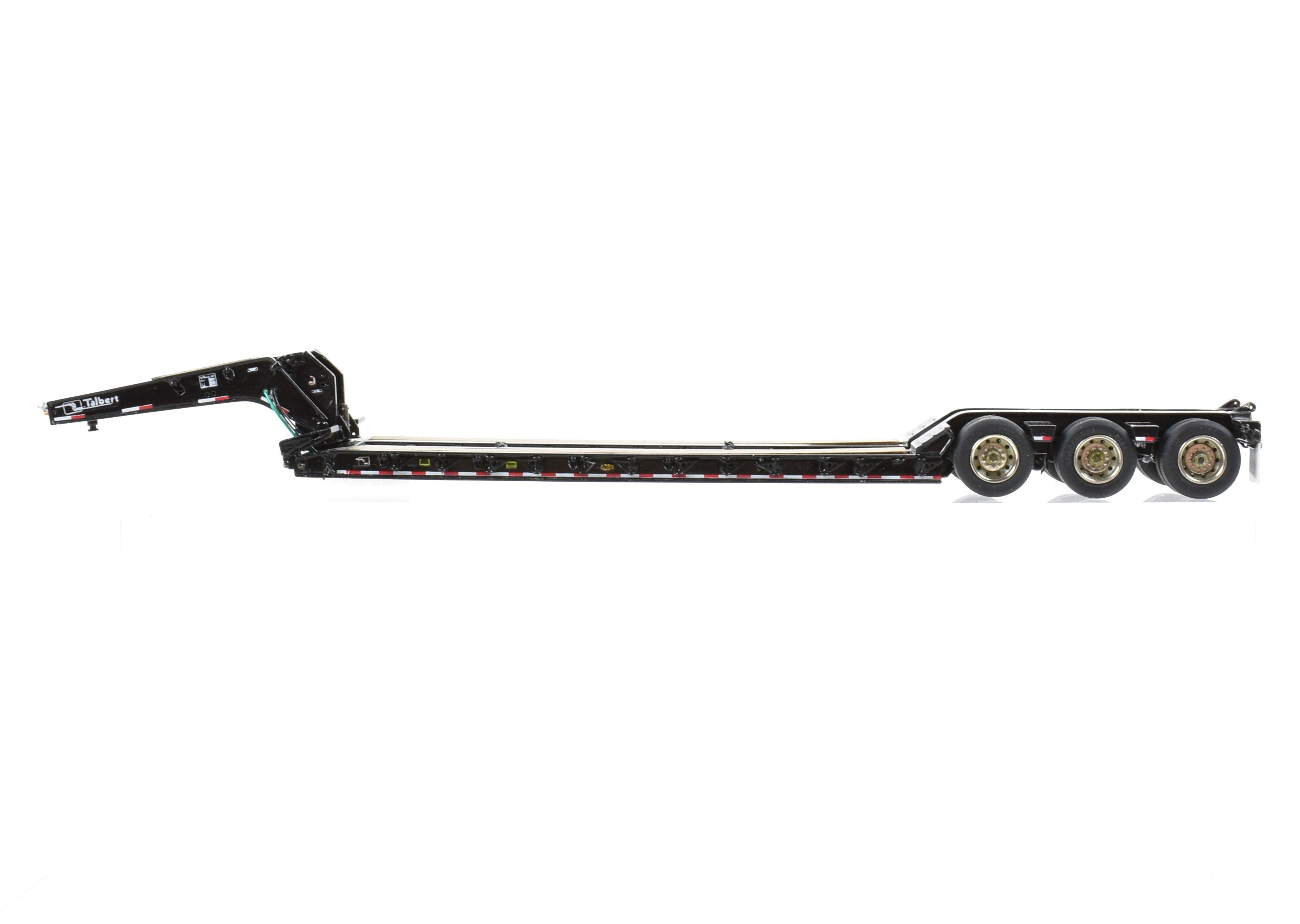 High-Quality HO Scale Brass Construction Classic Mint Collectibles Talbert 55SA Low Boy Trailer with Factory-Painted Black Finish and Fine Details