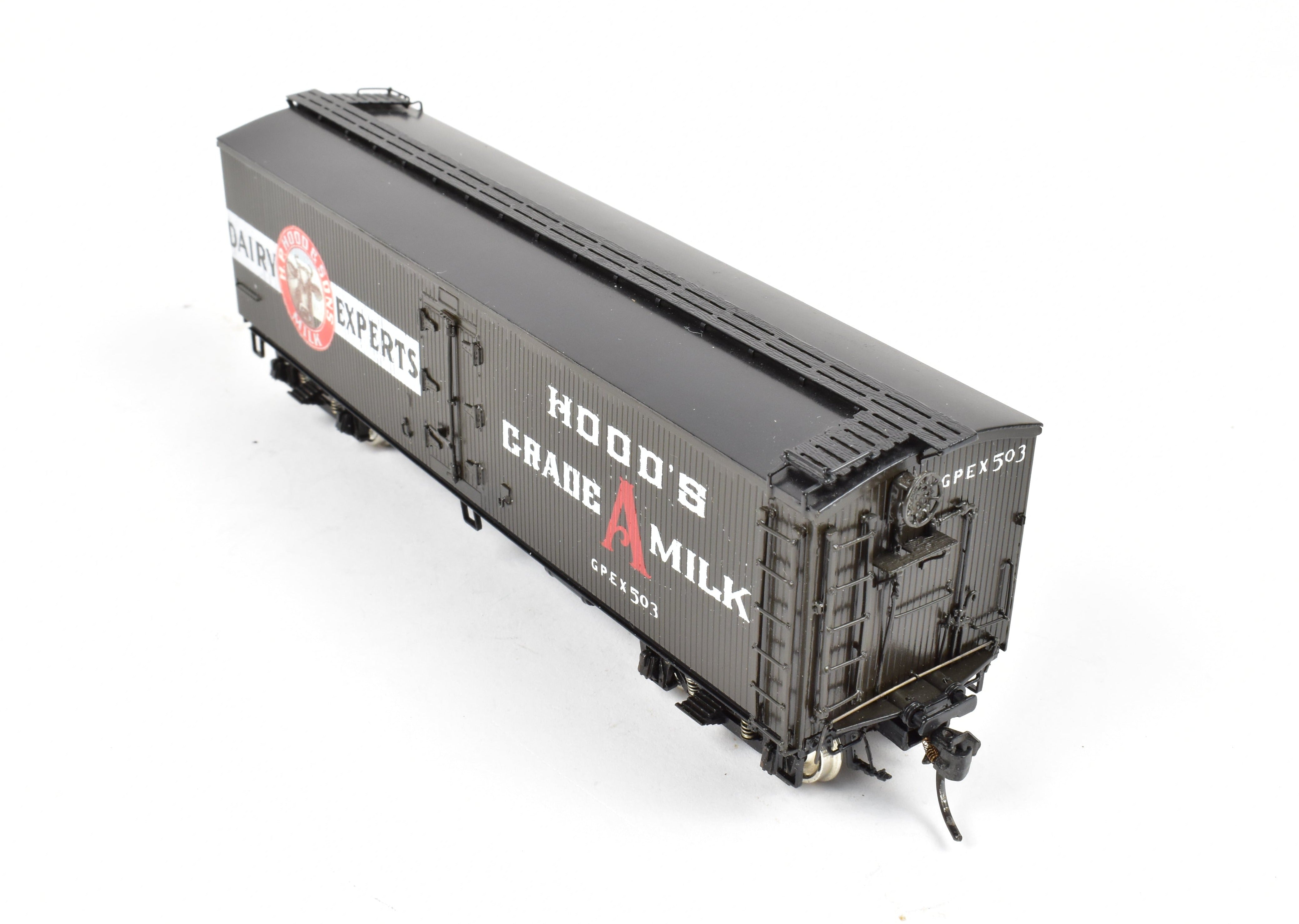 High - Quality HO Scale Brass Precision Scale Co. Model Train GPEX 41 - Foot Wood Sheath Milk Tank Car Hoods FP for Collectors
