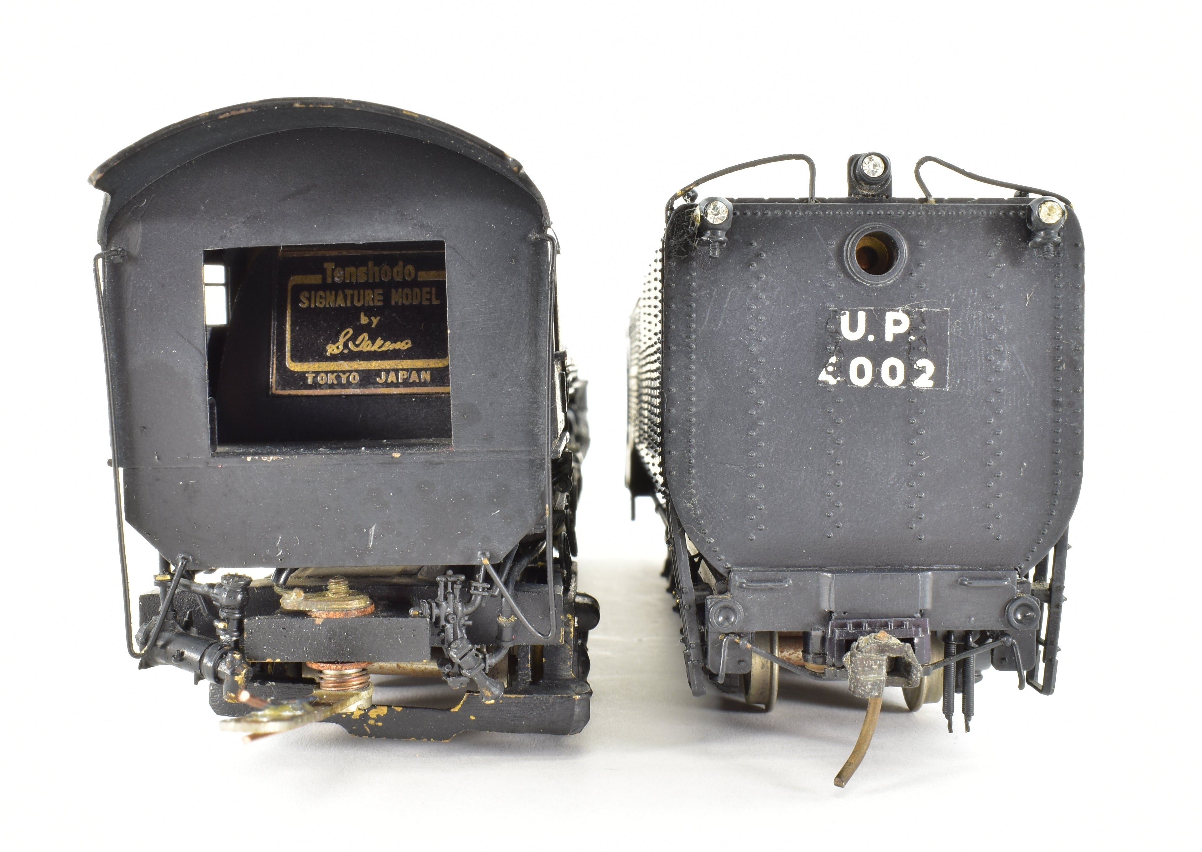 Collectible HO Scale Brass Model Train - PFM Tenshodo Union Pacific 4-8-8-4 Big Boy Crown FP Locomotive No. 4002, Rare Hand-Built Signature Series from 1961