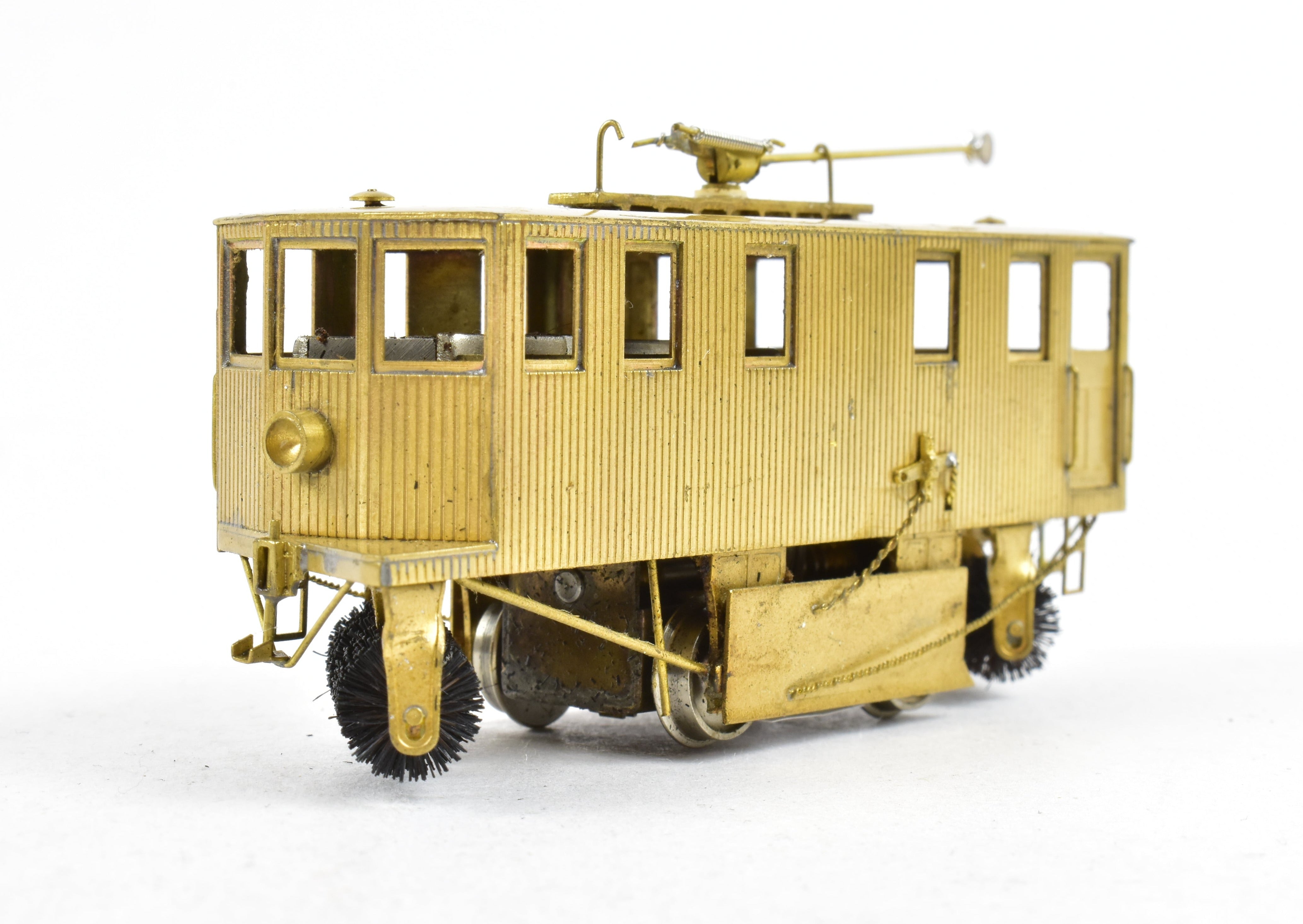 HO Scale Brass Fairfield Single Truck Sweeper Model - No Box, Nice Condition
