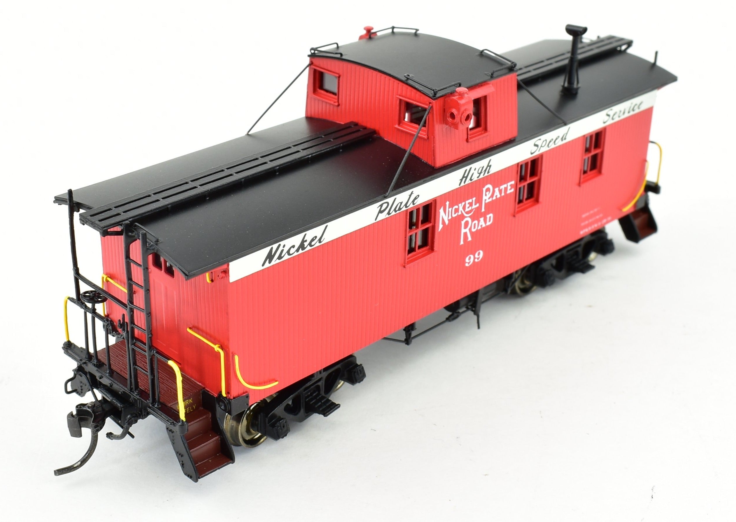 HO Scale Brass Division Point NYC & St.L Nickel Plate Road 46 - 147 Series 30 - Foot Wood Caboose FP Model by Boo - Rim