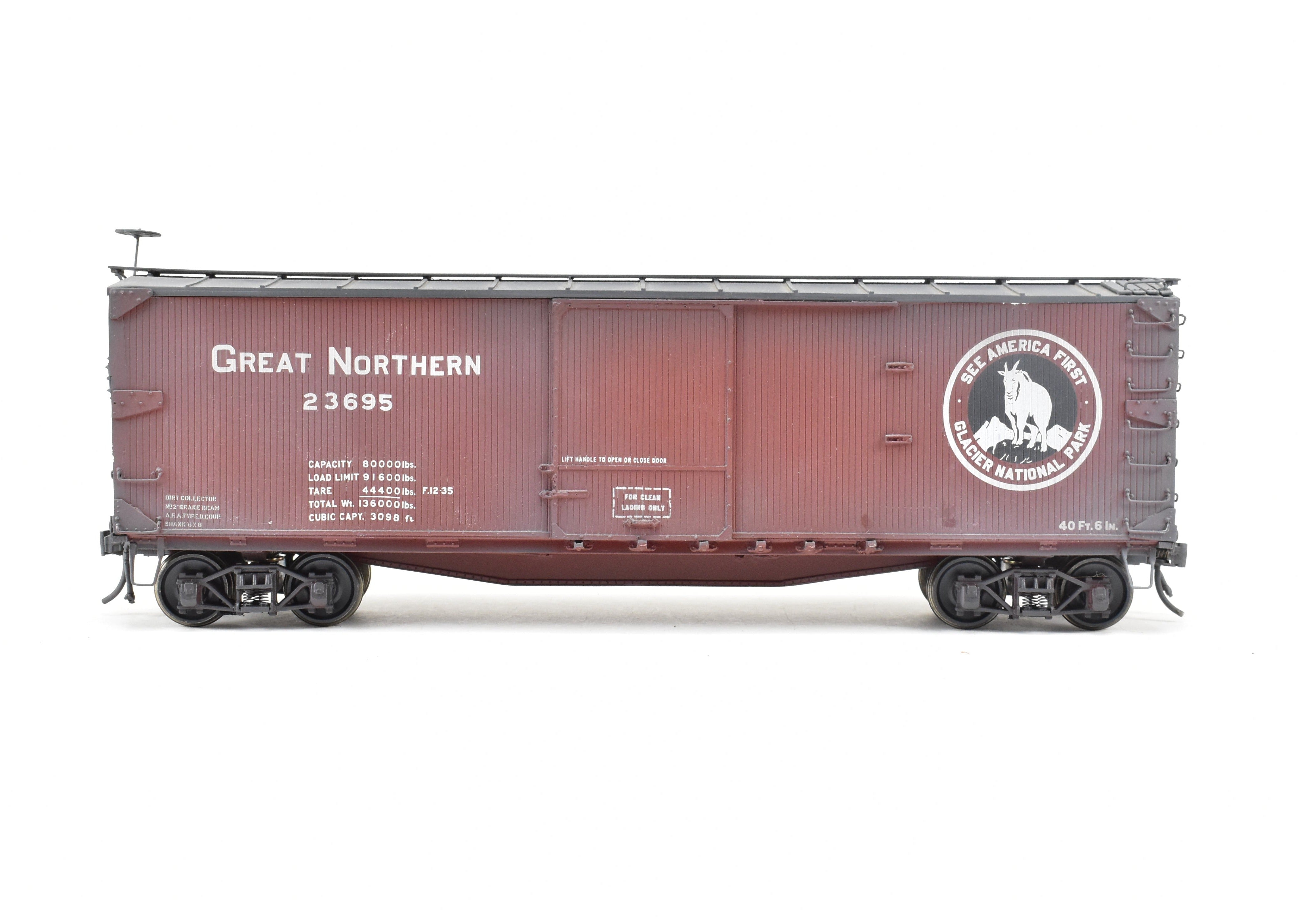 O Scale Chooch Ultra Scale GN Great Northern 40' USRA OB Wood Boxcar Pro-built #23695