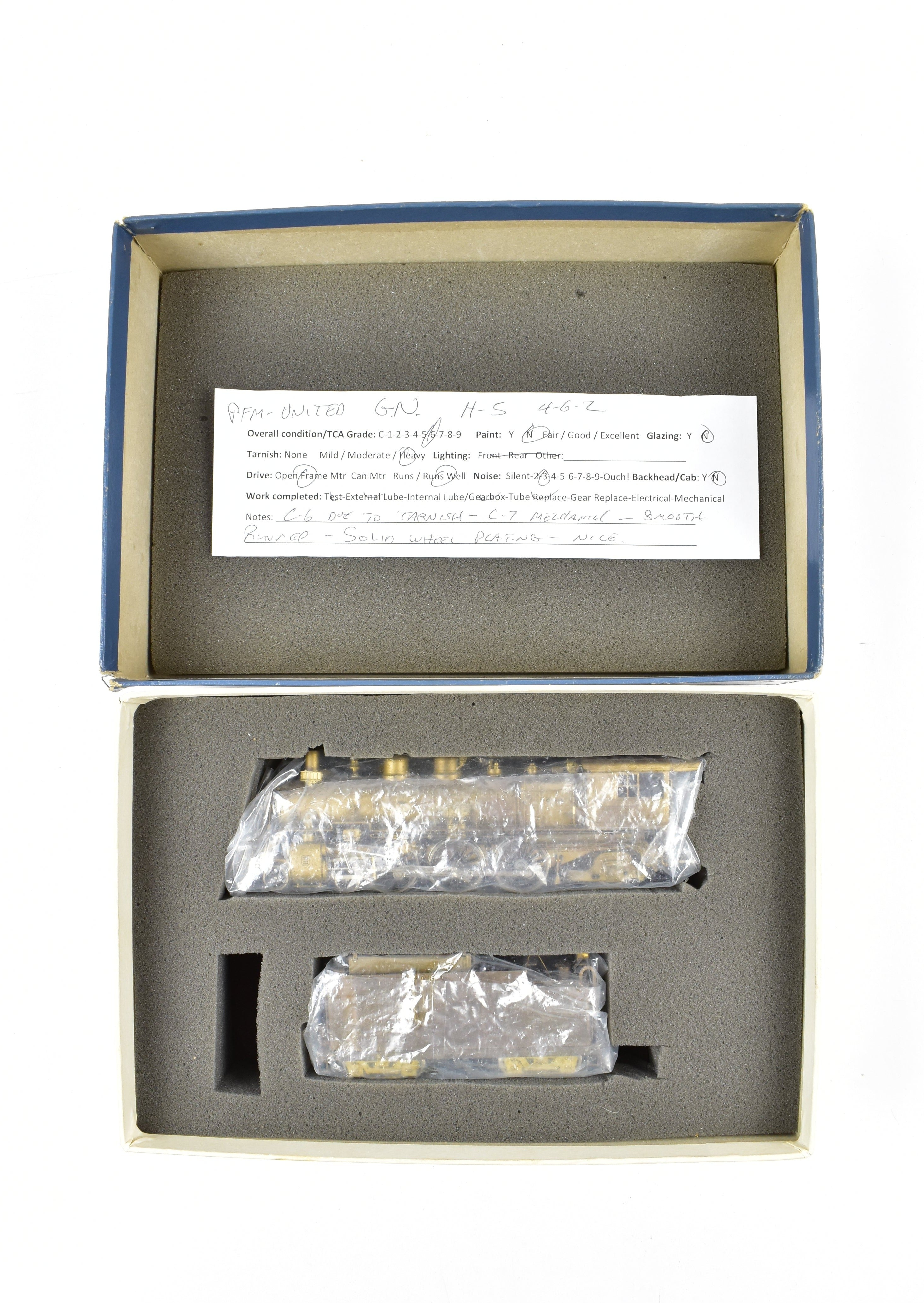 High - Quality HO Scale Brass Pacific Fast Mail Model Train - United GN Great Northern H - 5 4 - 6 - 2 Locomotive