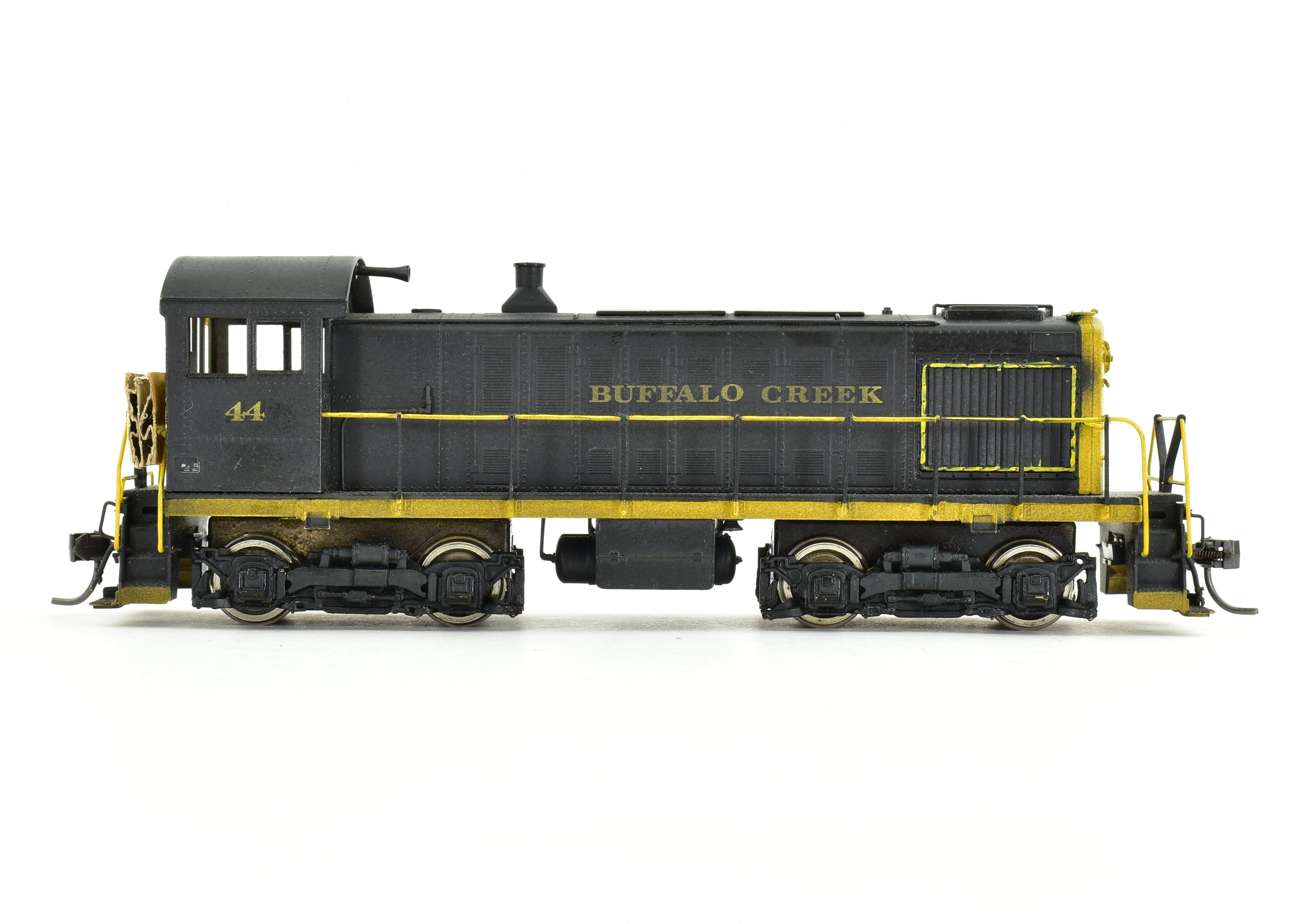 HO Scale Brass ALCO Models BCK - Buffalo Creek ALCO S - 2 Switcher Locomotive with Custom Painted Finish