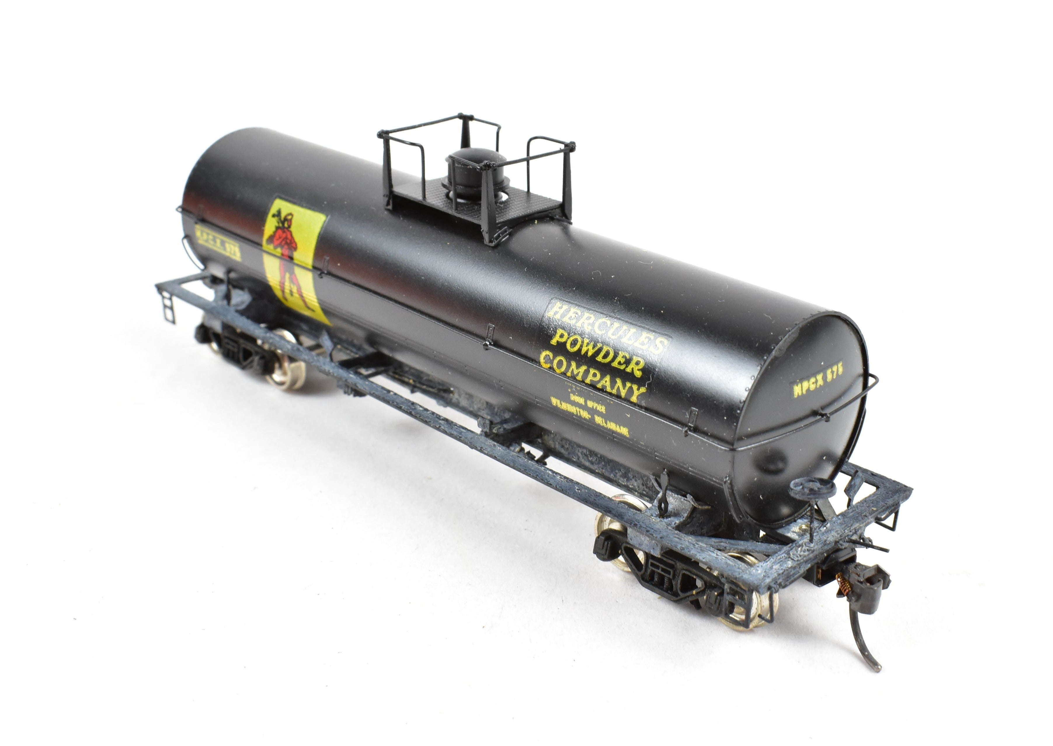 High - Quality HO Scale Brass Precision Scale Co. 11,141 Gallon Tank Car Model for Hercules Powder Company