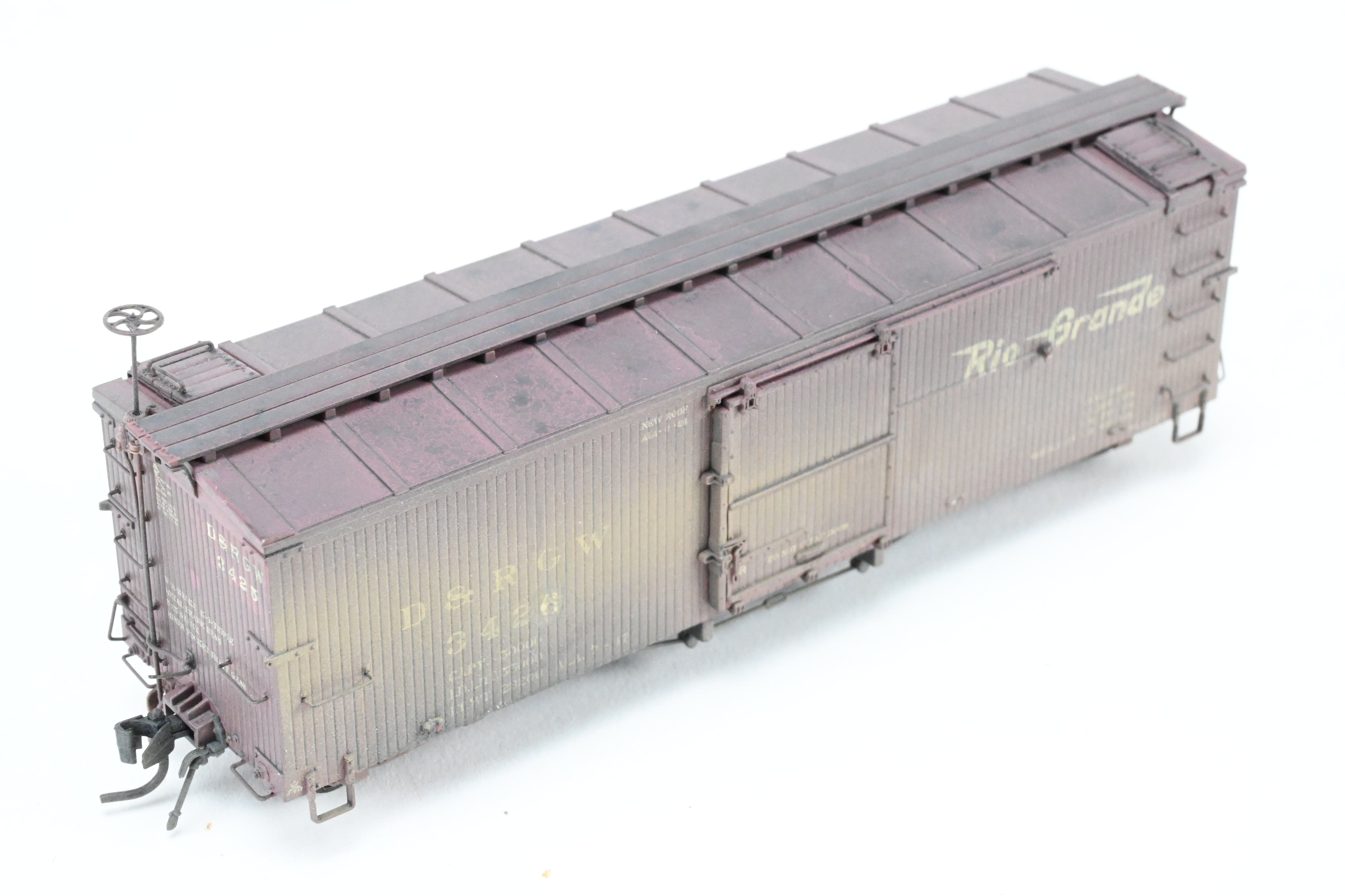 HOn3 Blackstone D&RGW 30' Renumbered & Weathered Box Car No. 3426