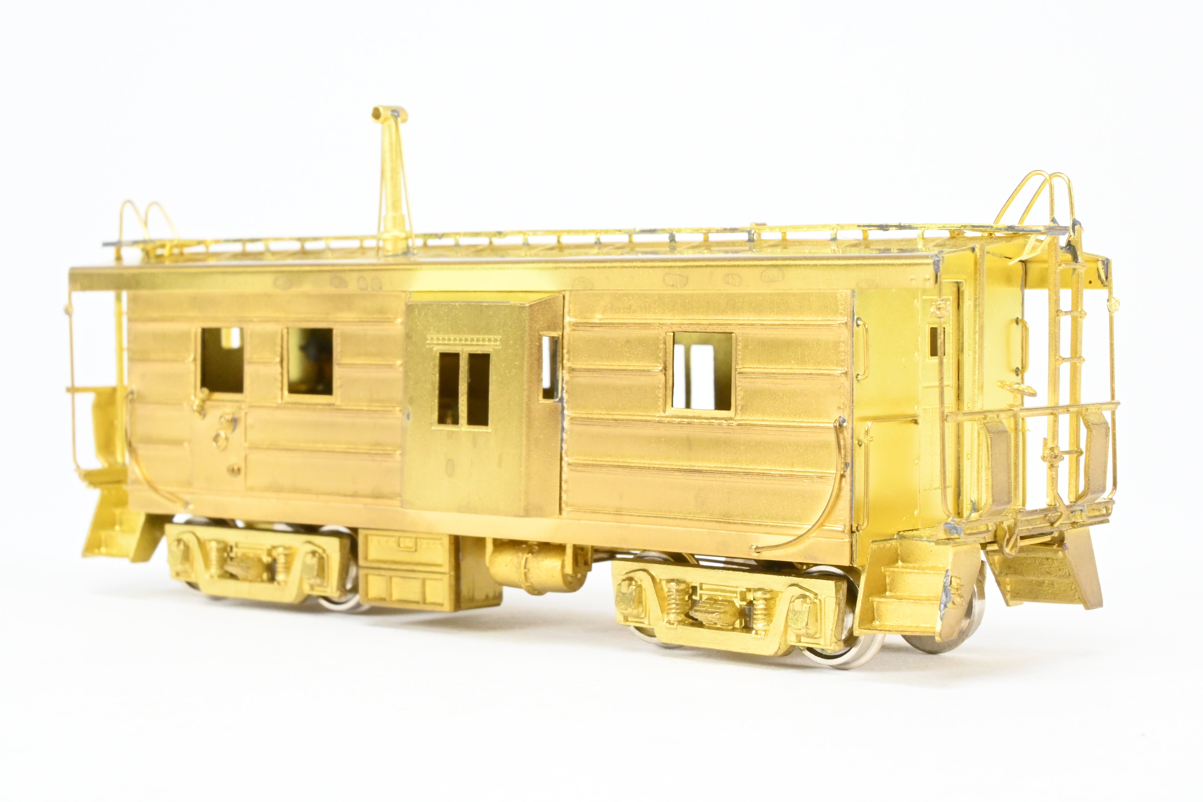 HO Scale Brass OMI - Overland Models, Inc. Milwaukee Road (MILW) Bay Window Caboose with Straight Trucks, 1984 Production Run Model