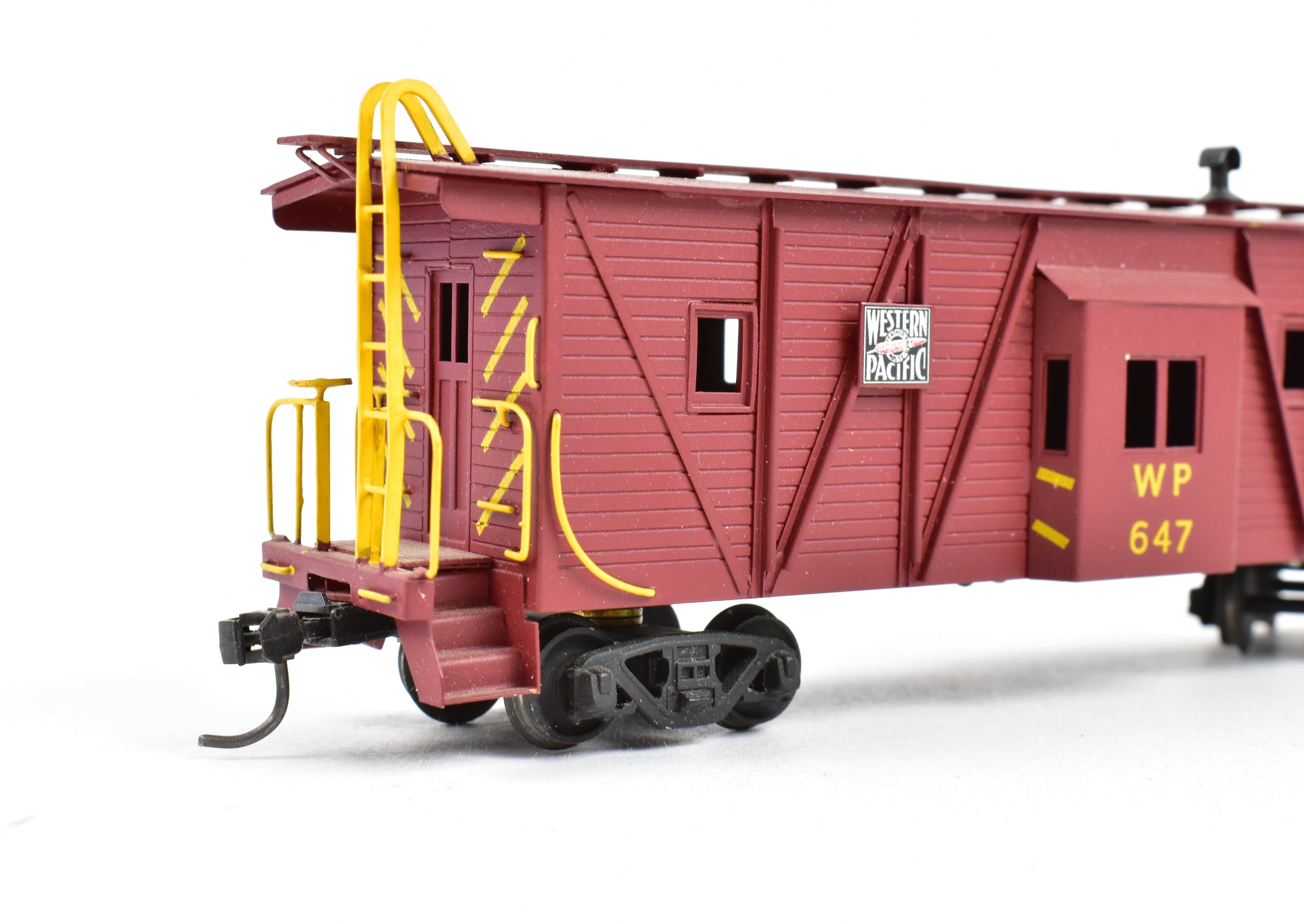 HO Scale Brass Balboa Western Pacific Outside Braced Bay Window Caboose Model - Western Pacific Style CP
