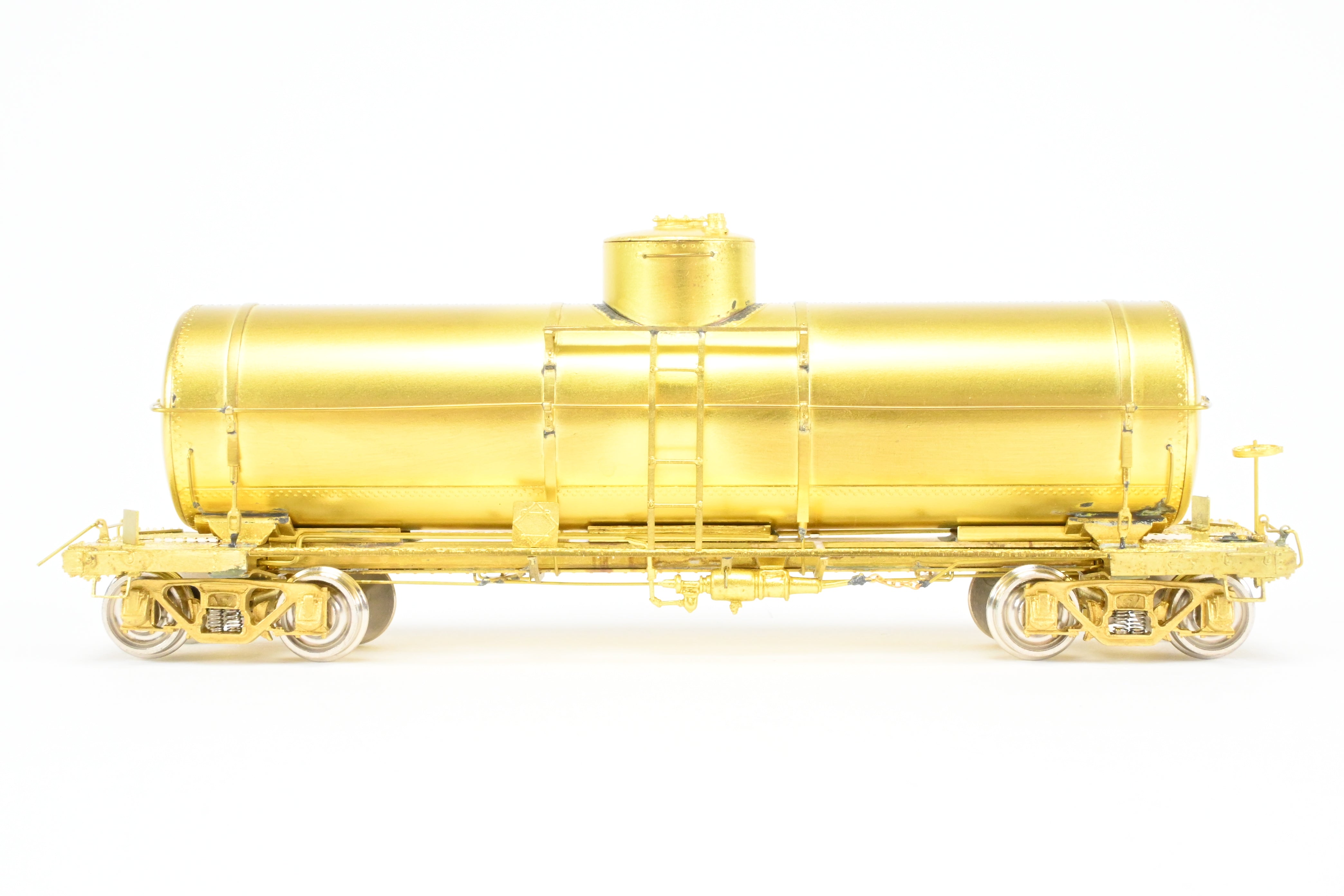 HO Scale Brass OMI - Overland Models, Inc. Union Tank Lines 10,000 Gallon Single - Dome Uninsulated Tank Car of Various Roads, Model Built in 1990s by Ajin in Korea