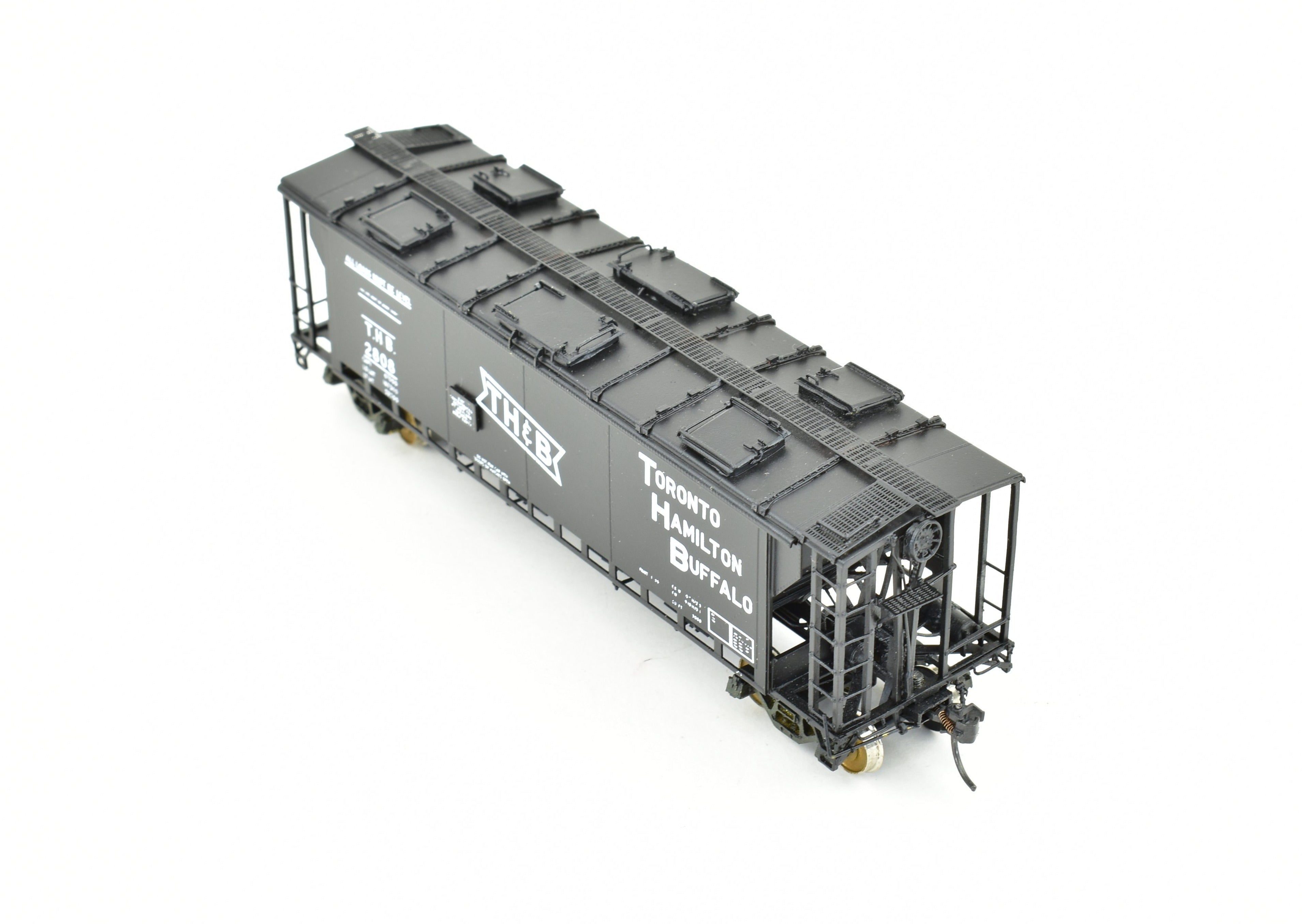 OMI HO Brass Custom Painted TH&B - CN Slab Side Covered Hopper Model