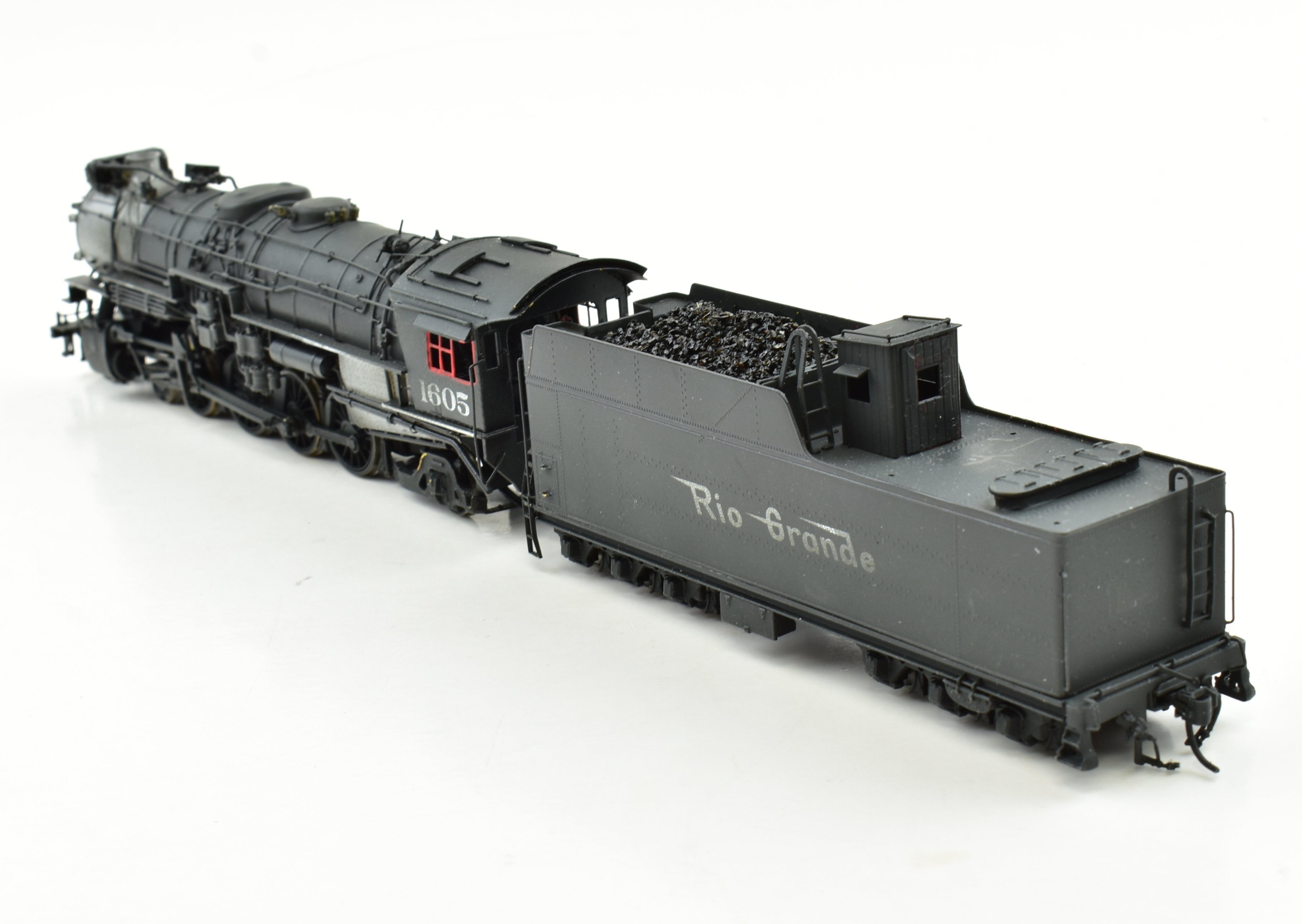 HO Scale Custom Painted DCC & Sound Brass Key Imports Model of Denver & Rio Grande Western M - 75 4 - 8 - 2 Mountain Locomotive