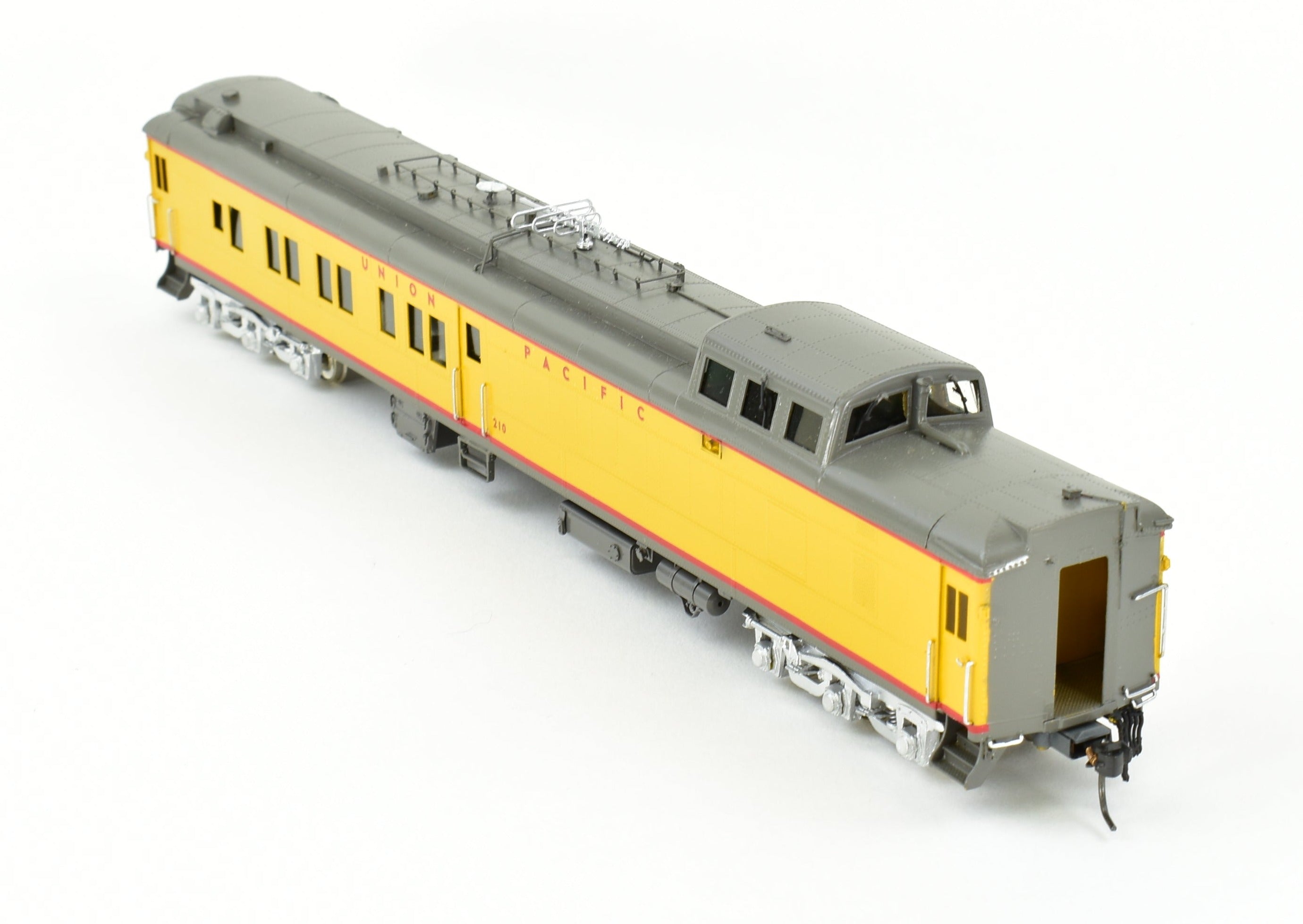 HO Scale Brass OMI - Overland Models, Inc. Union Pacific Dynamometer Car #210 in Original Configuration with Professional Painting for Model Railroading Enthusiasts