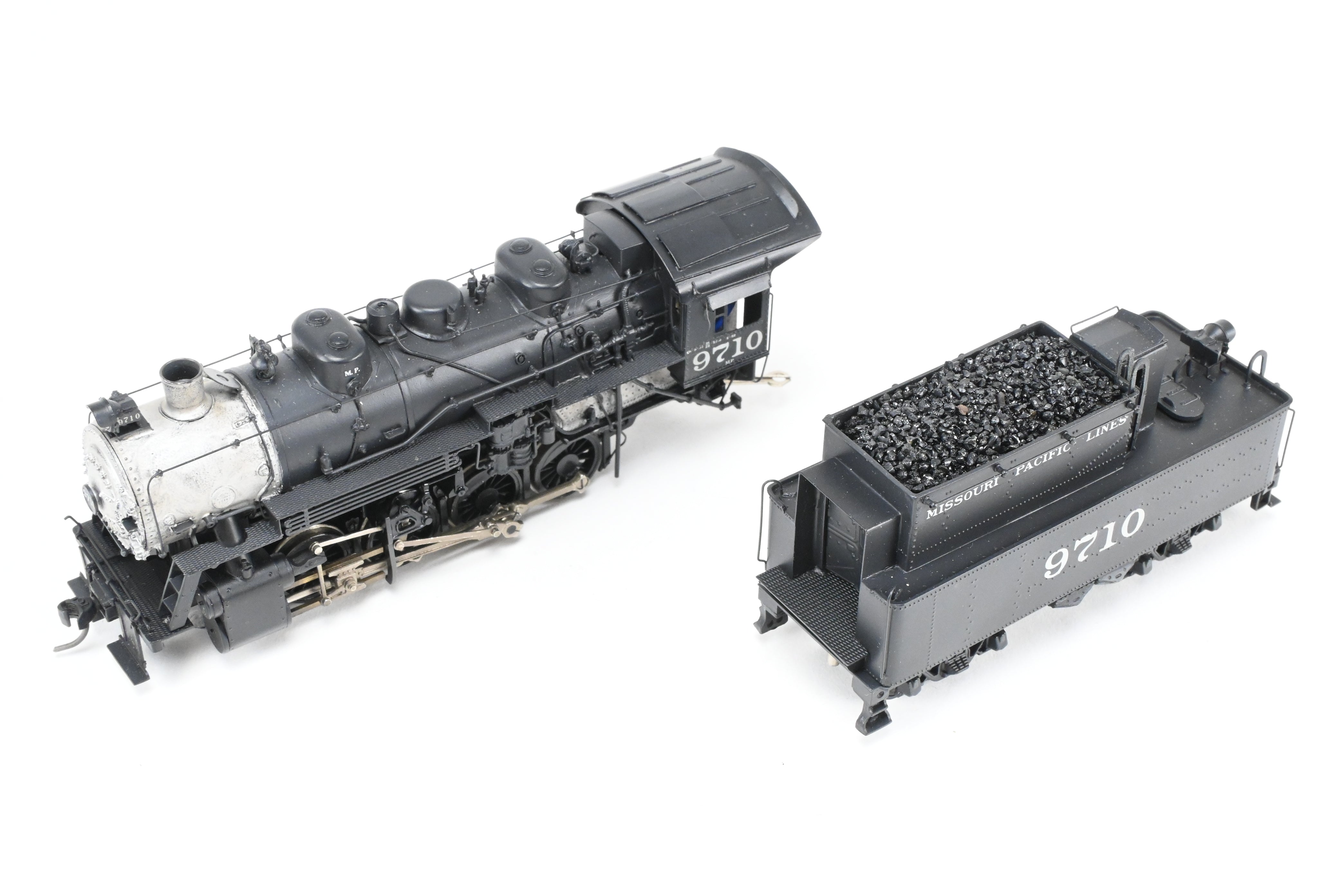 HO Scale Custom-Made Brass Missouri Pacific 0-8-0 Locomotive Model, CP No. 9710, Scratch Built by Joe G. Collias - One of a Kind