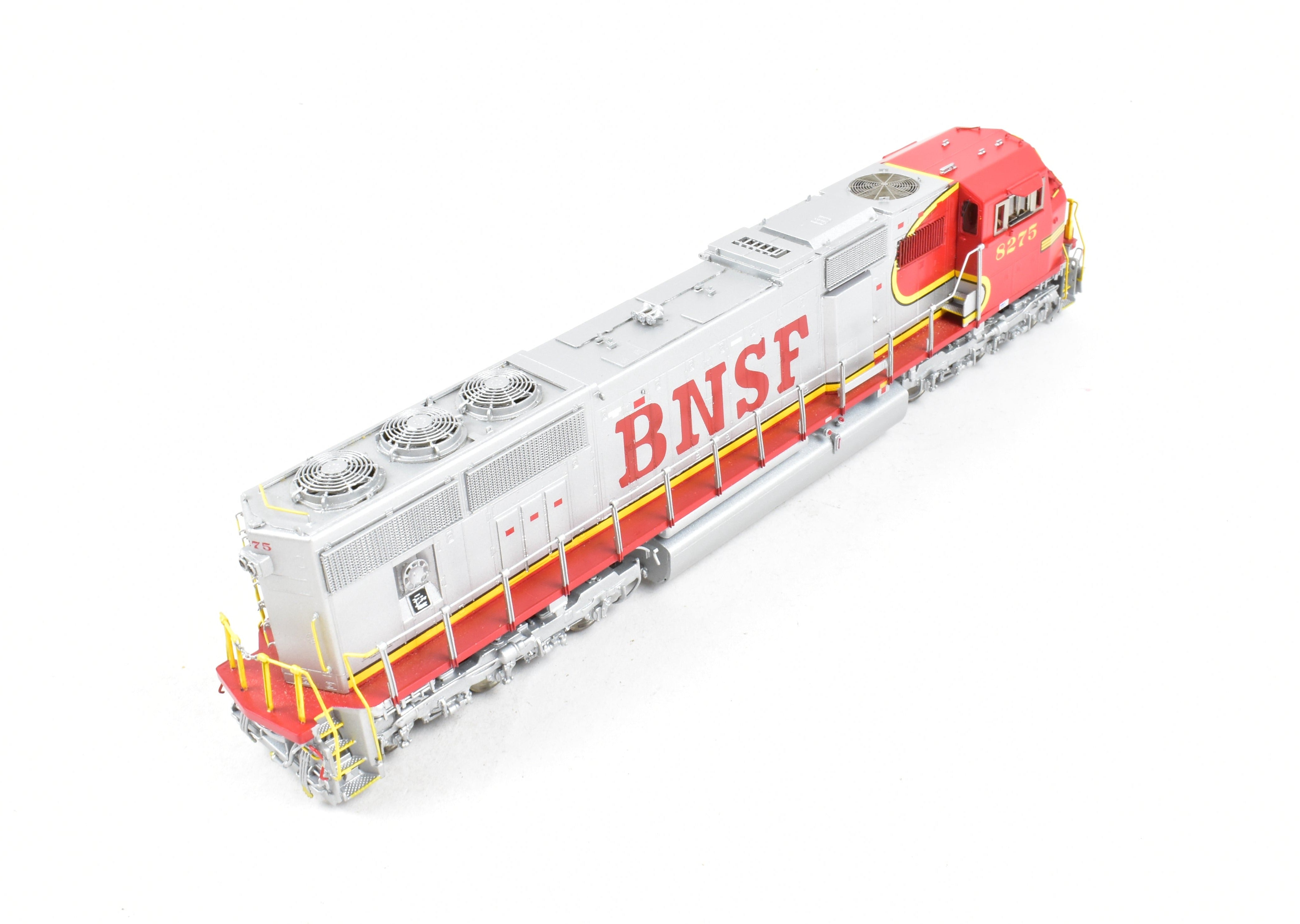HO Scale Brass Model Train - Overland Models, Inc. BNSF - Burlington Northern Santa Fe EMD SD75M FP Locomotive #8275 REBOXX