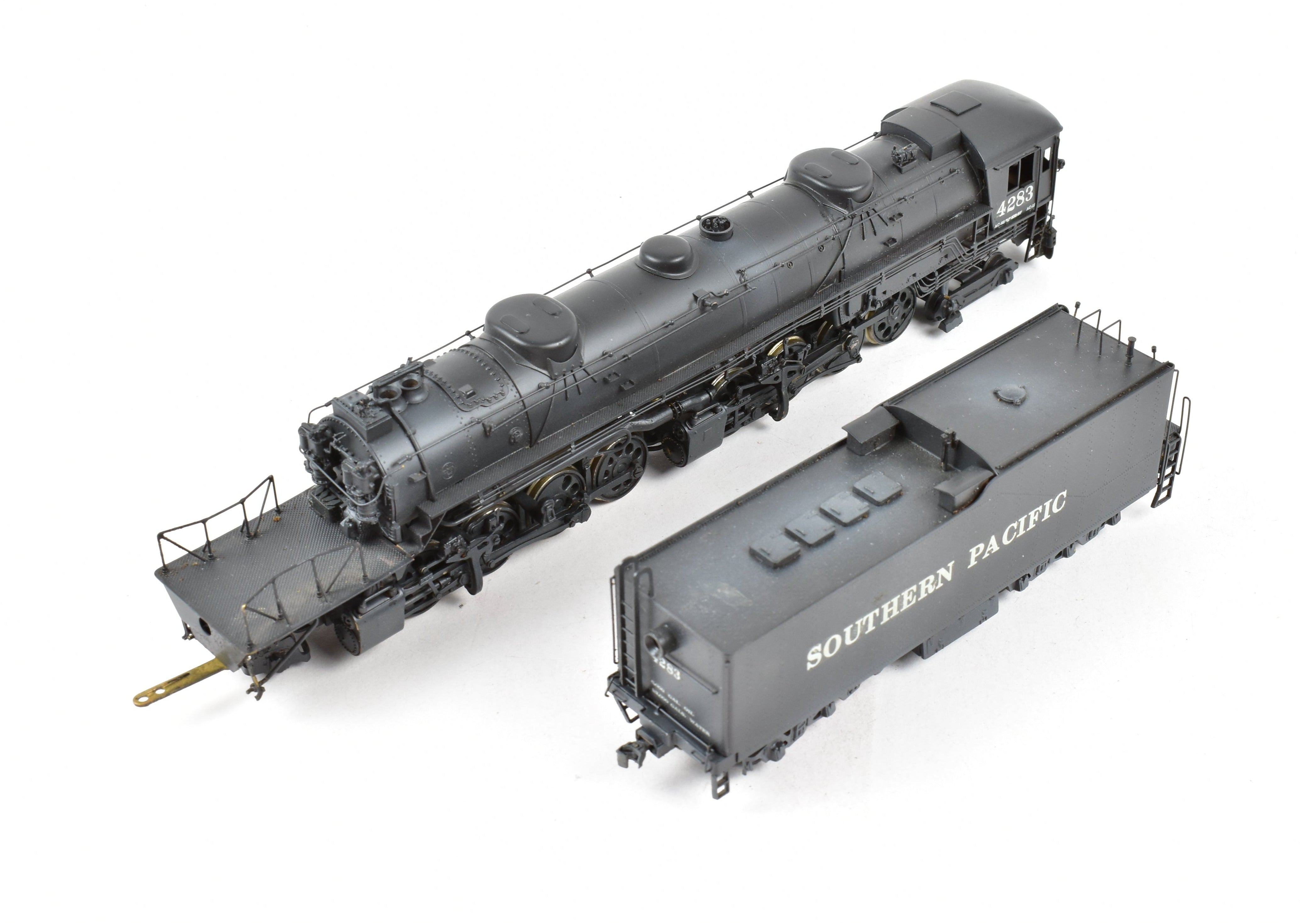 HO Scale Brass Balboa Southern Pacific AC - 12 4 - 8 - 8 - 2 Cab Forward #4283 Weathered Model