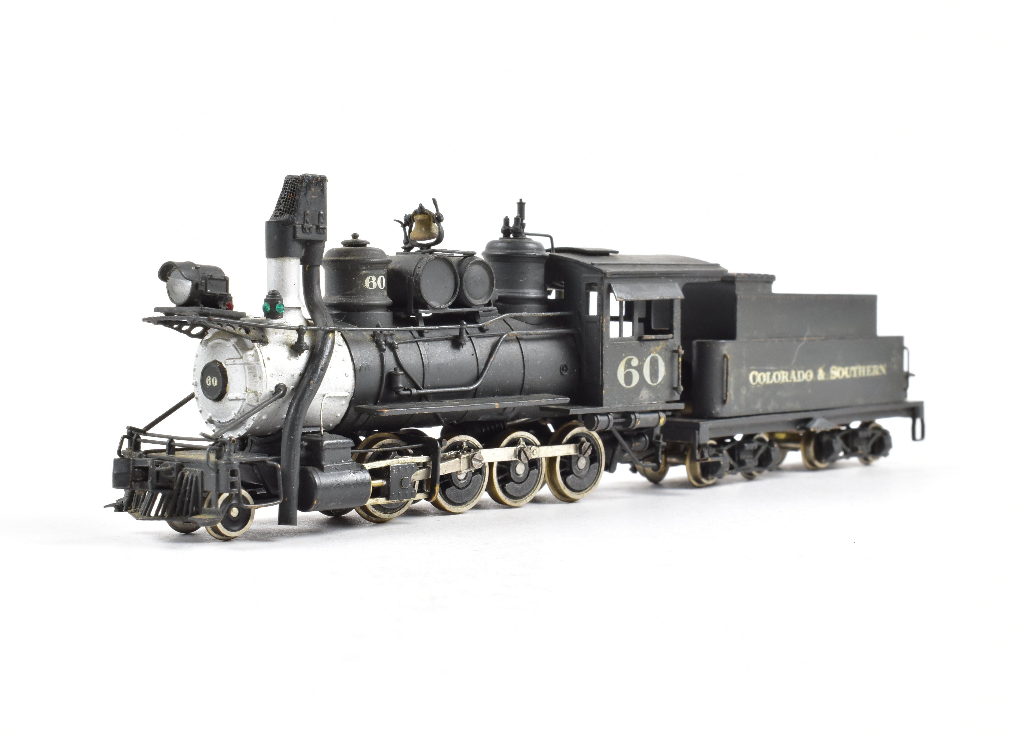 HOn3 Scale Brass Pacific Fast Mail (PFM) Model Train - United C&S - Colorado & Southern #60 2-8-0 Custom Painted Locomotive