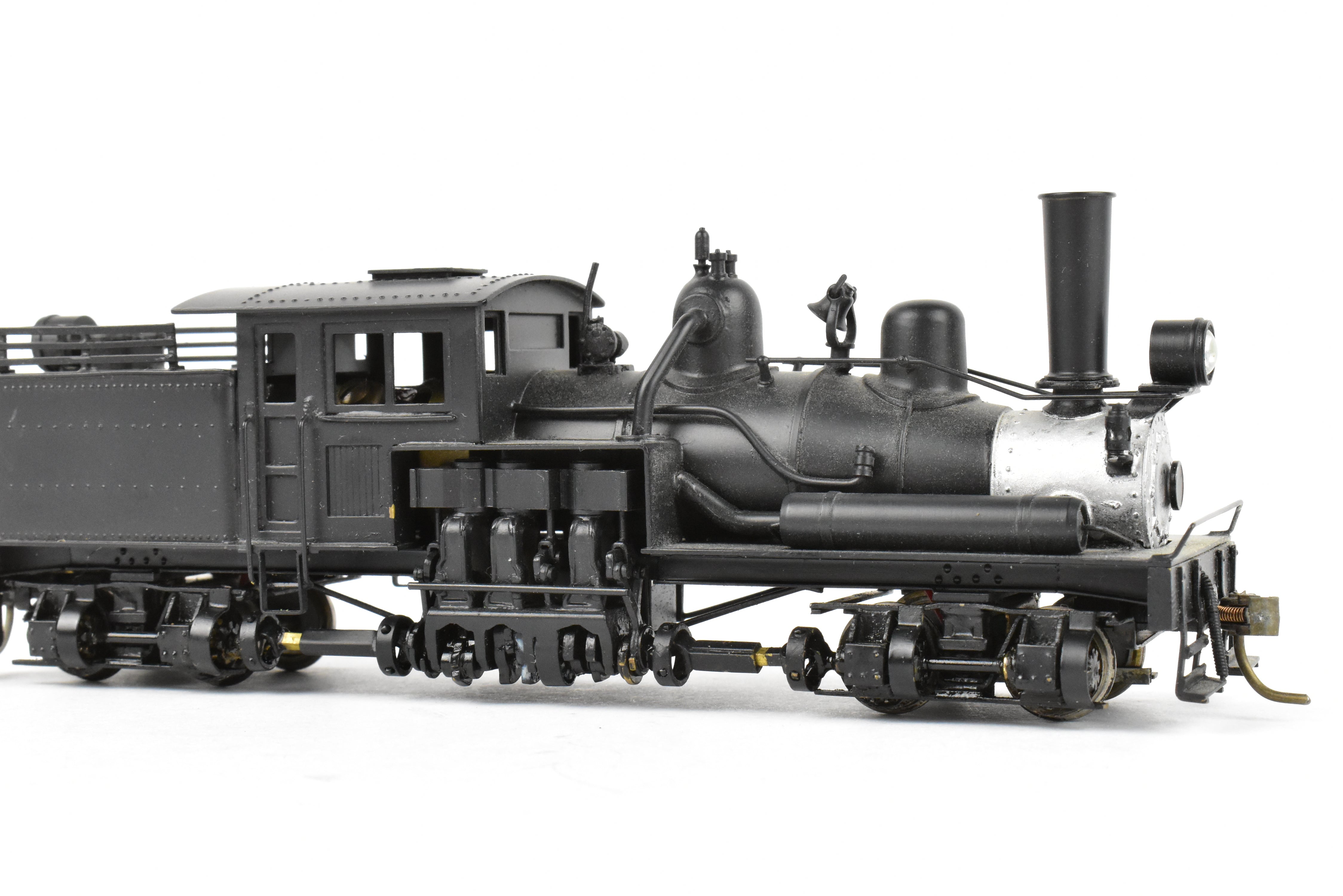 High - Quality HO Scale Brass PFM - United 2 - Truck Class B Shay Geared Locomotive for Model Railroads, CP Version Without Lettering
