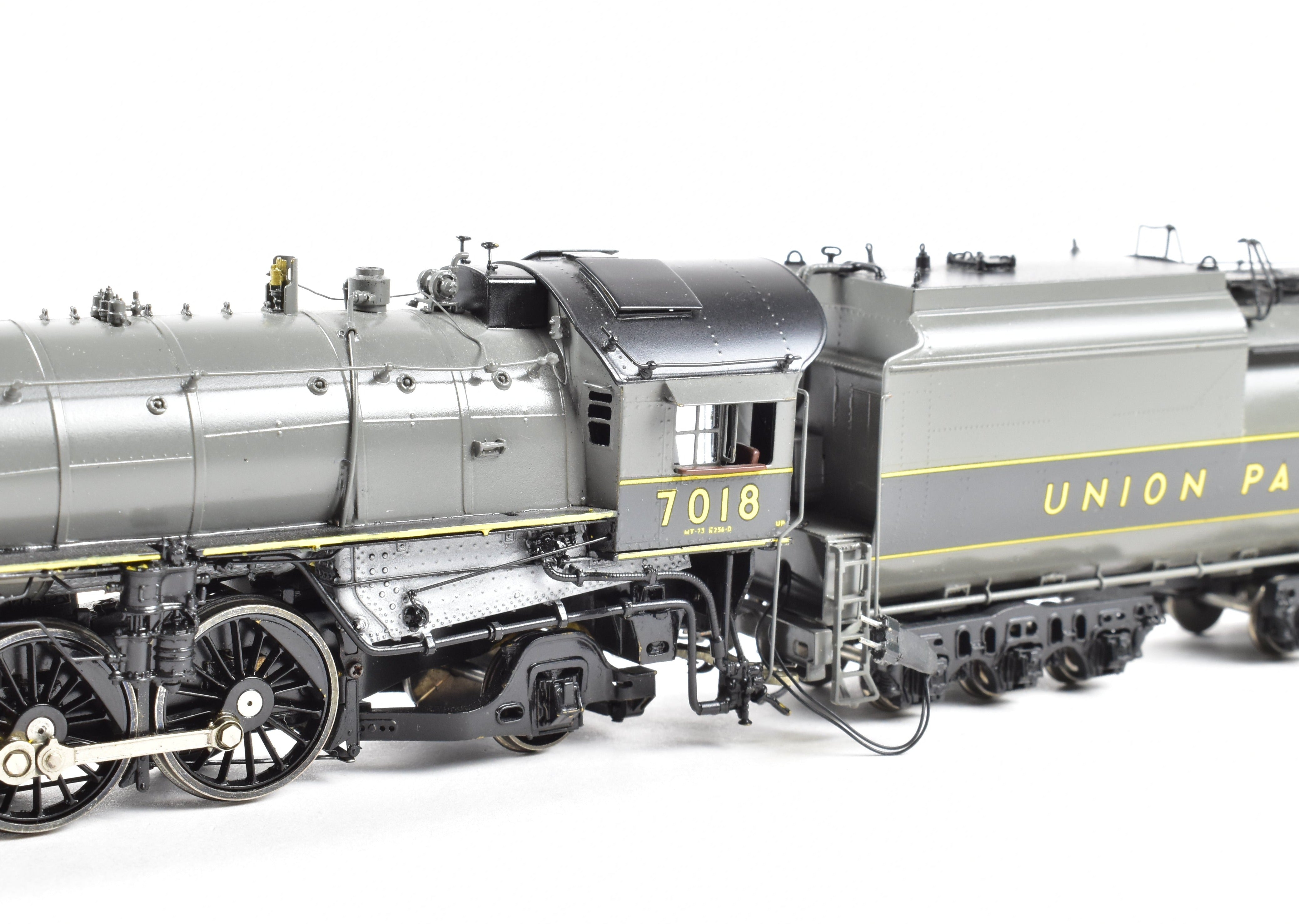 HO Scale Brass OMI UP 4-8-2 F/P TTG Model #7018 with Yellow Stripes