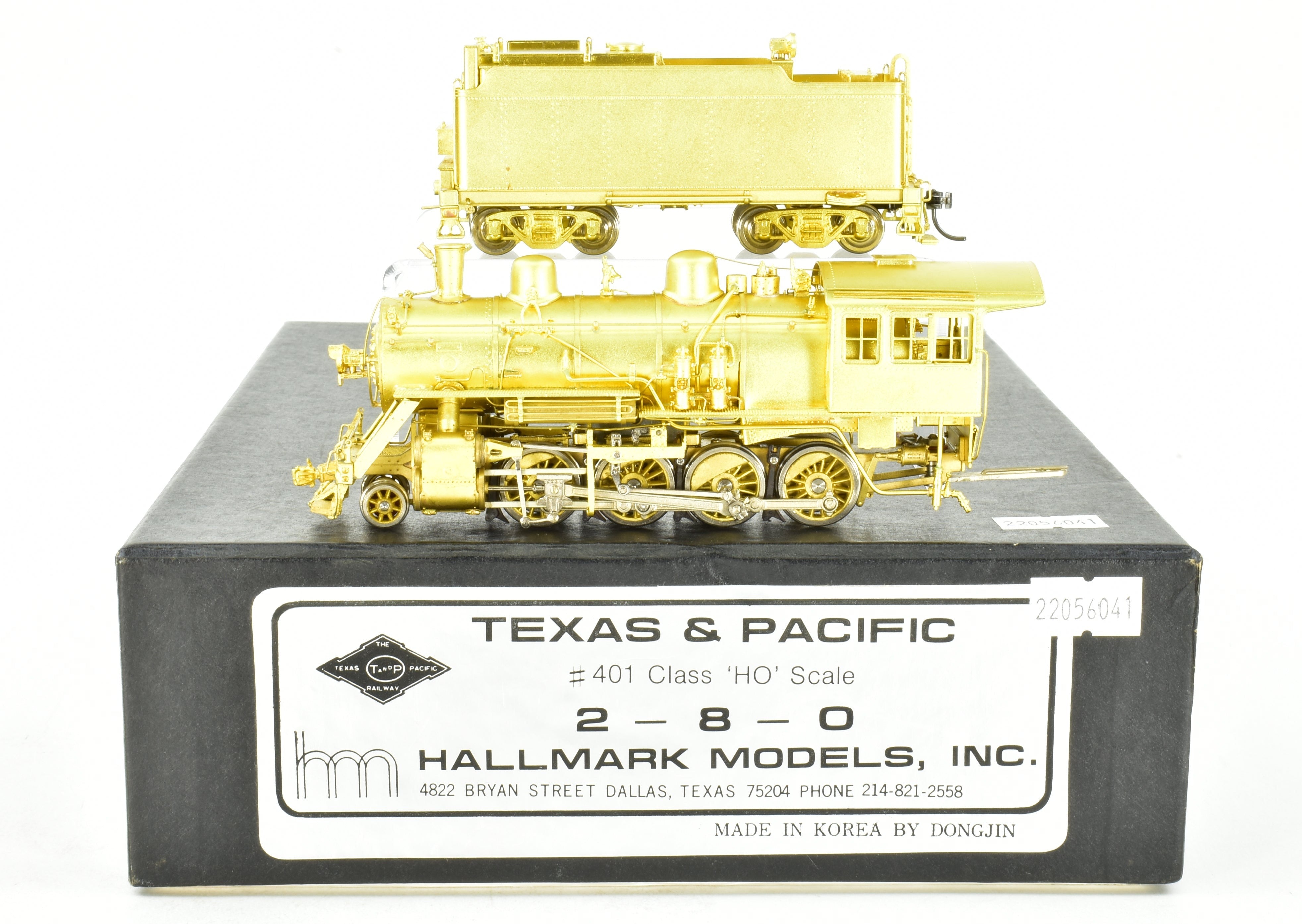 Hallmark HO Brass T&P - Texas & Pacific 2-8-0 #401 Class, 1987 Run