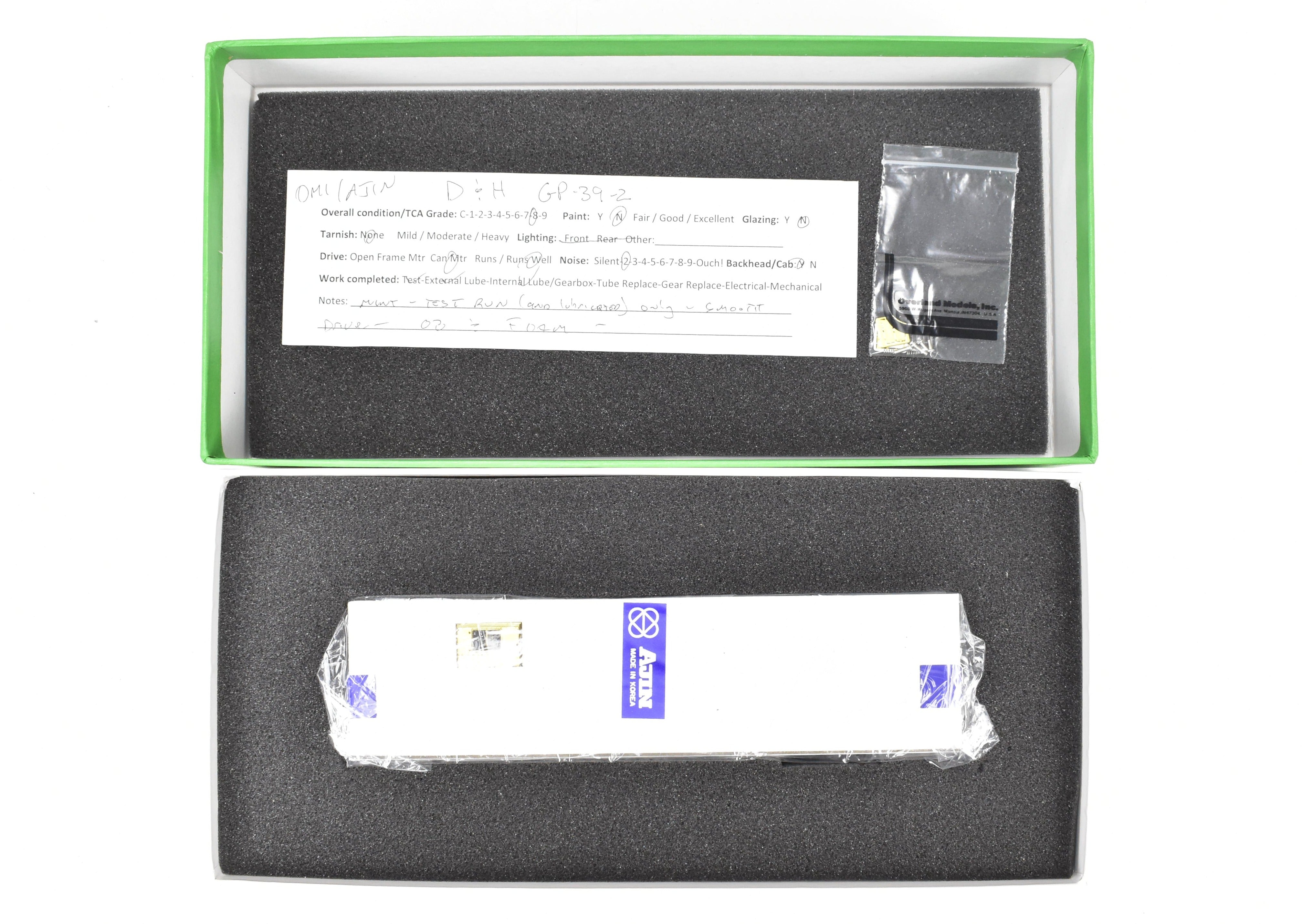 HO Scale Brass Locomotive Model by OMI - Overland Models, Inc. Representing D&H - Delaware and Hudson EMD GP39-2 Ex. Reading