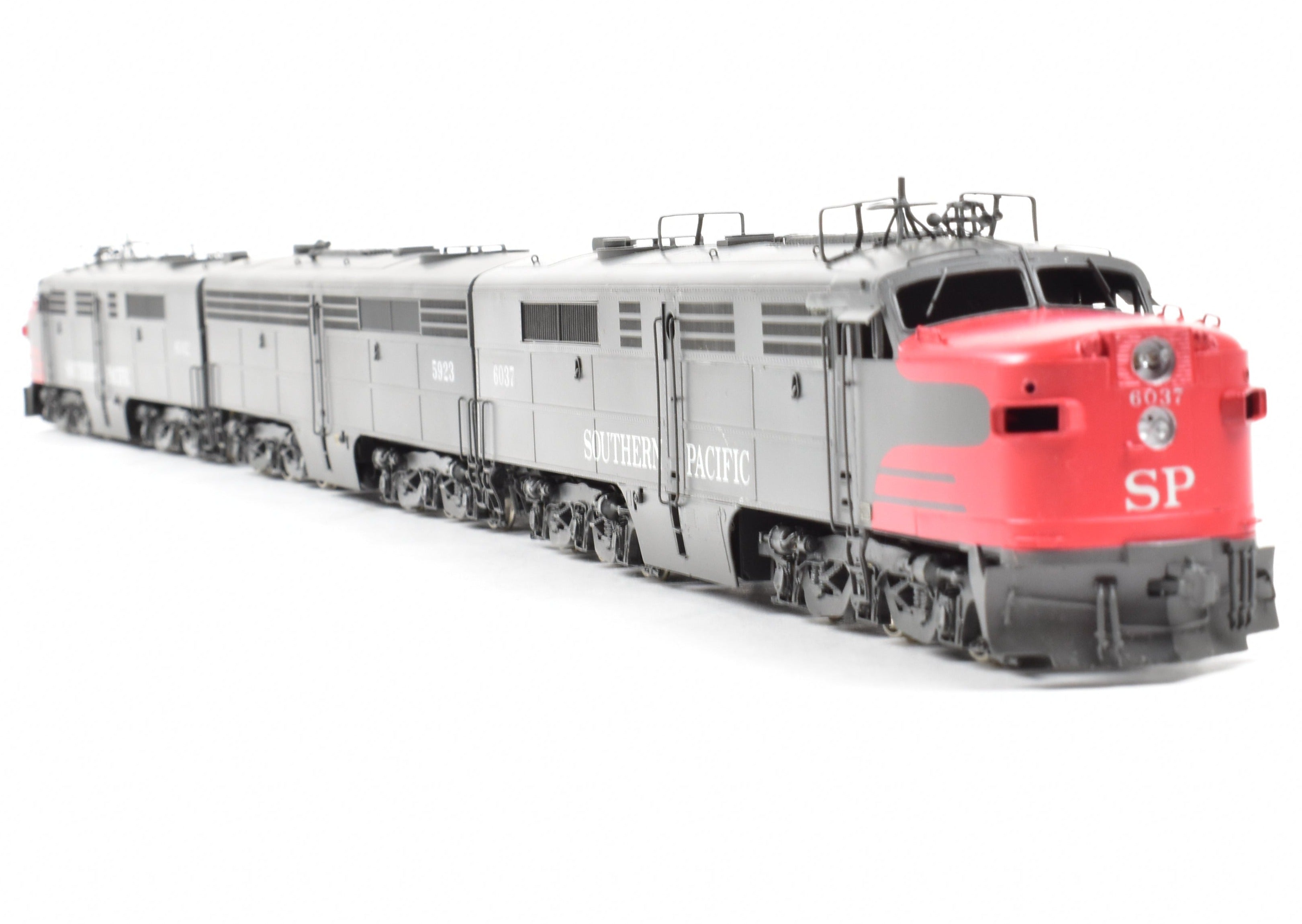 HO Scale Brass Model Train Key Imports Southern Pacific ALCO PA3/PB3/PA3 Set Custom Series #55 with 'Bloody Nose Scheme' and Factory Paint Finish