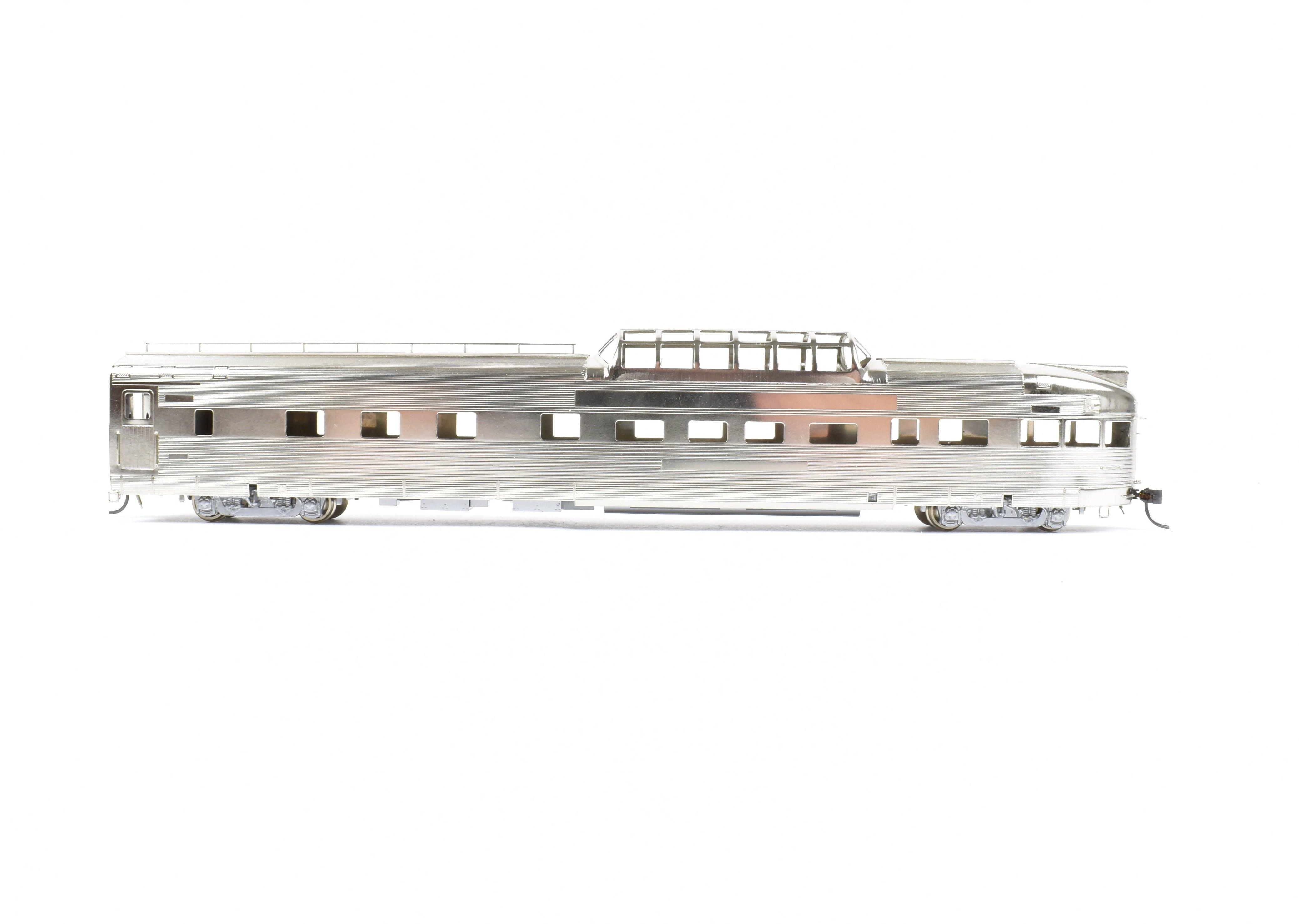HO Scale Brass Model of Oriental Limited CB&Q/DRGW/WP California Zephyr Dome Sleeper Observation Car