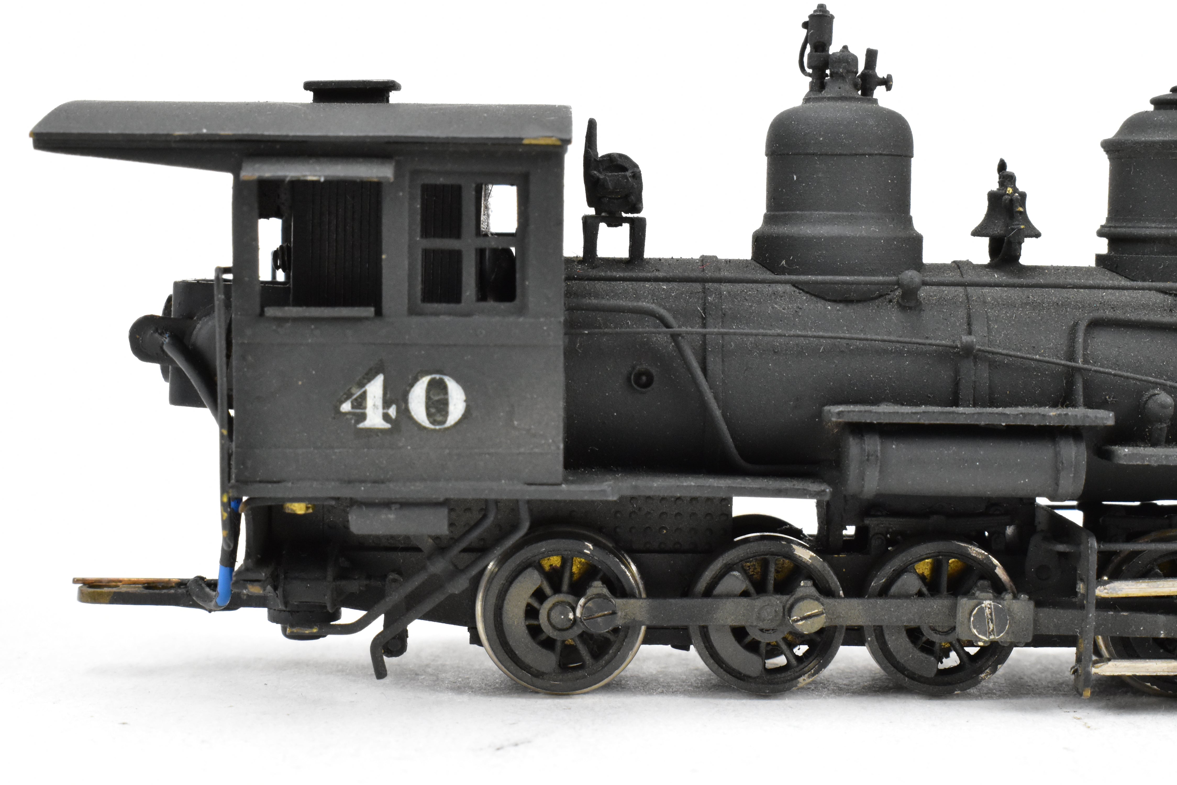 HOn3 Scale Brass Balboa Model Train - Rio Grande Southern C - 19 #40 2 - 8 - 0 Locomotive with Light Weathering and Added Details