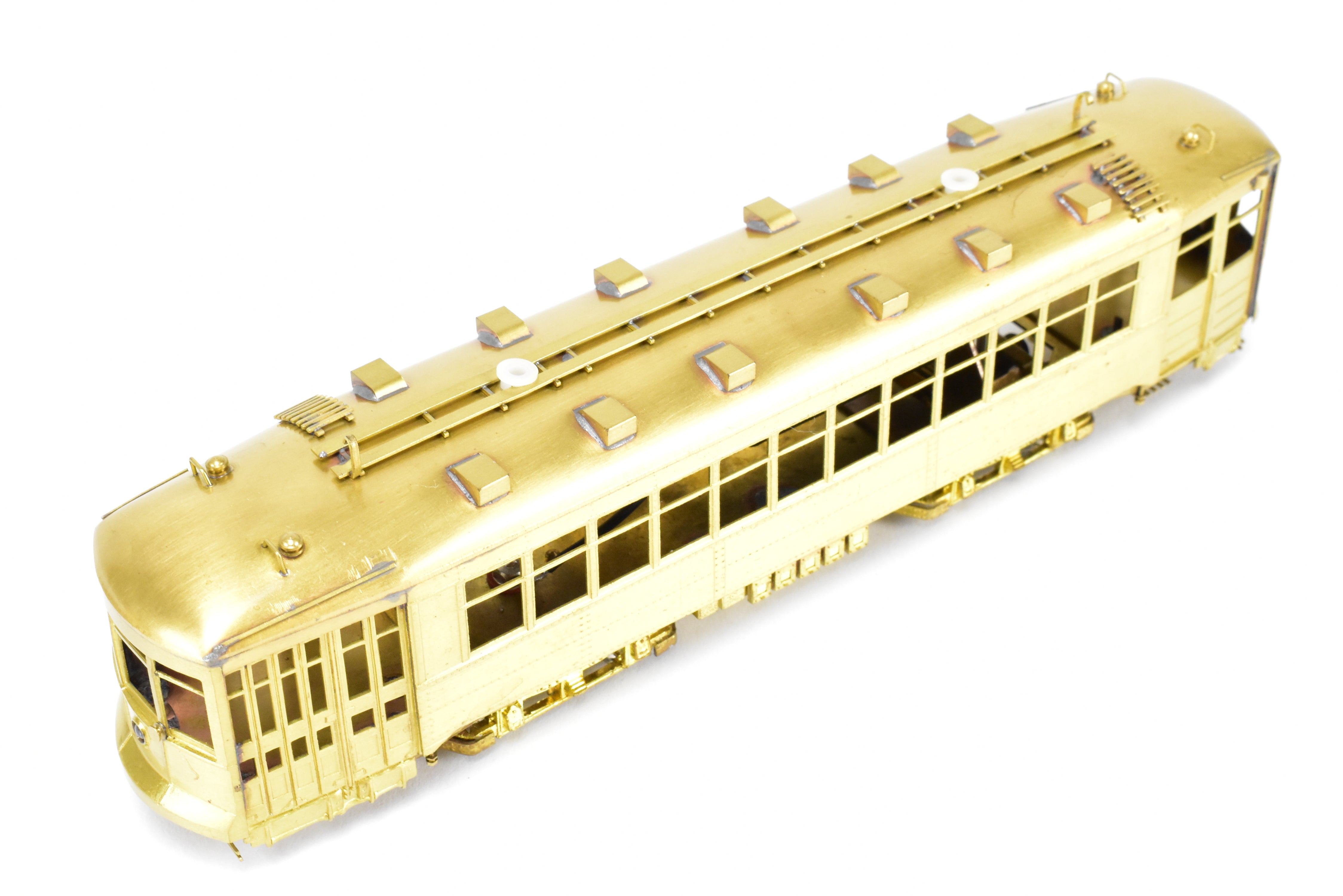 HO Scale Brass Fairfield Traction Models 345-2 CSL - Chicago Surface Lines Two-Man City Trolley Model