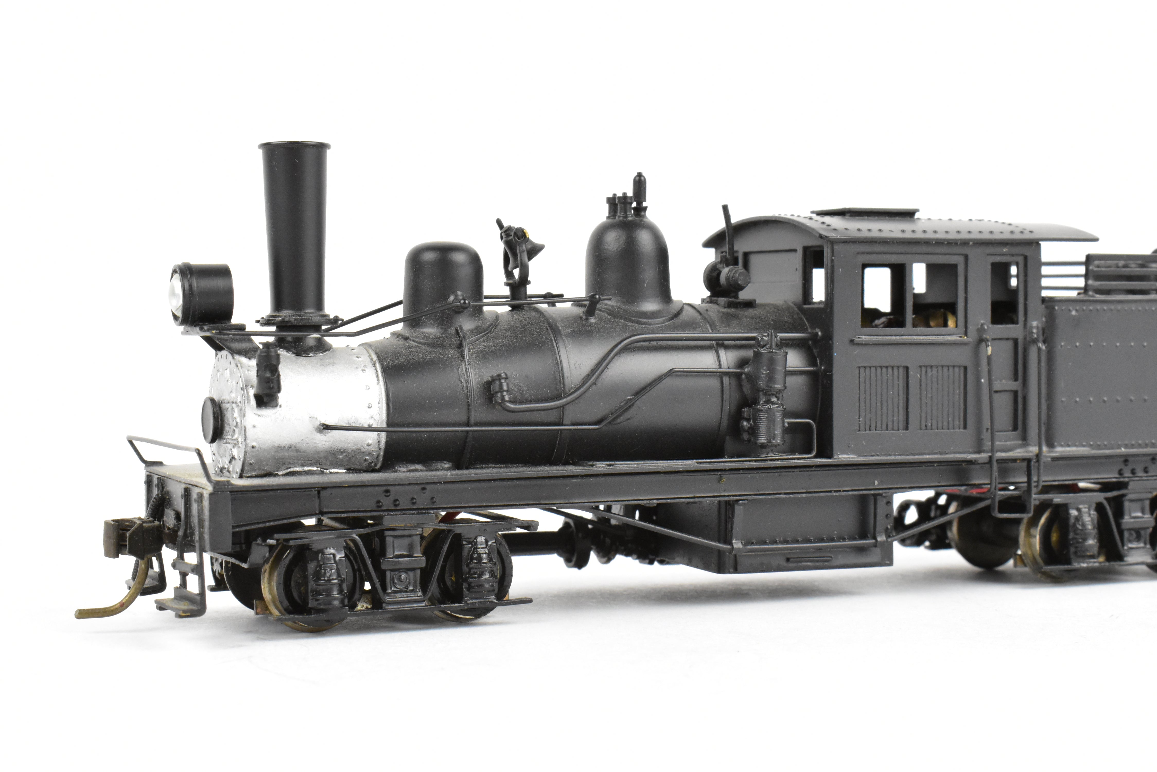 High - Quality HO Scale Brass PFM - United 2 - Truck Class B Shay Geared Locomotive for Model Railroads, CP Version Without Lettering