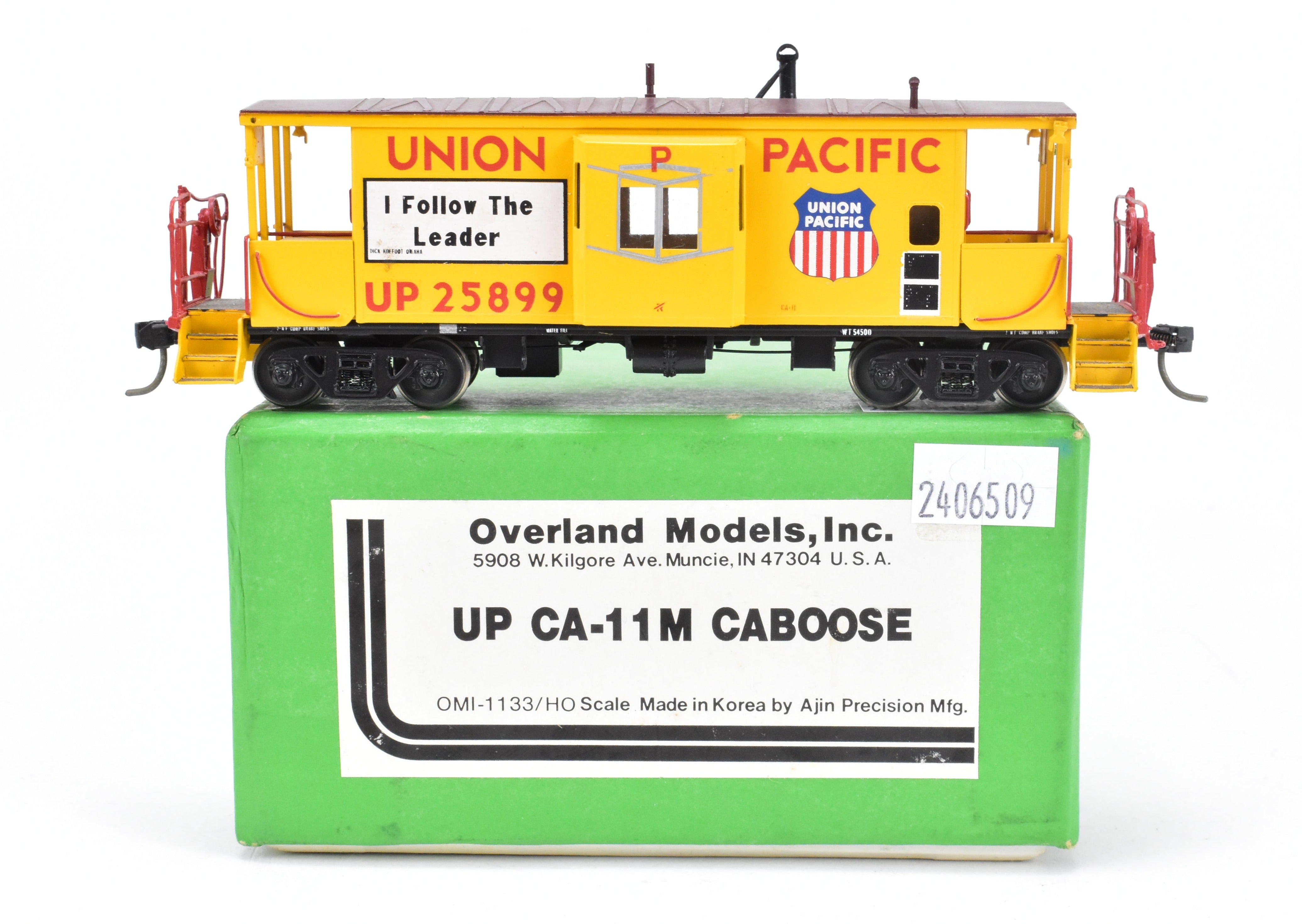 HO Scale Brass OMI - Overland Models, Inc. Union Pacific (UP) CA - 11M Caboose Model CP No. 25899 for Model Train Enthusiasts