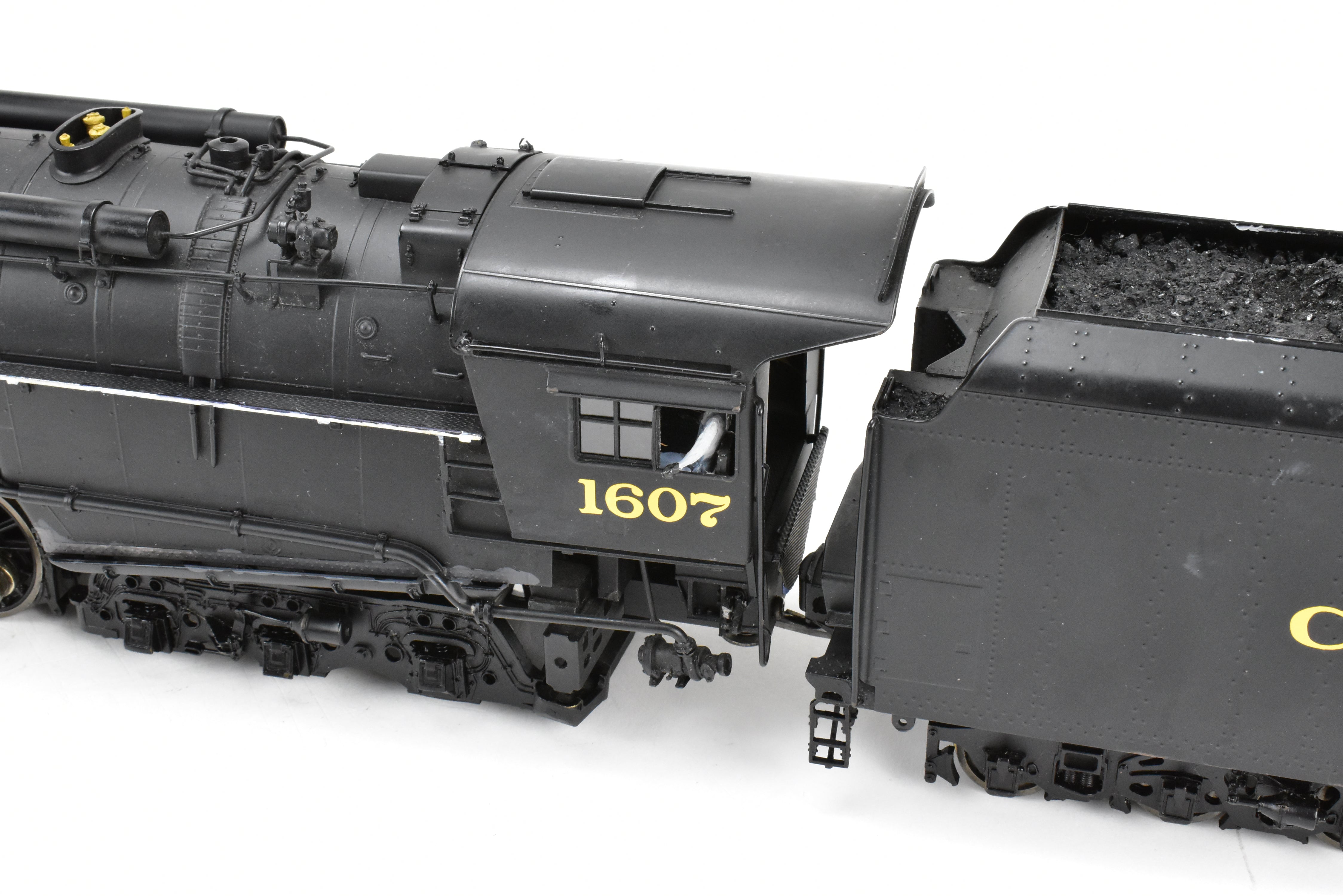 O Scale Brass Model Train - Sunset Models 3rd Rail Division Chesapeake & Ohio Allegheny Class H8 2-6-6-6 2-Rail F/P Locomotive #1607