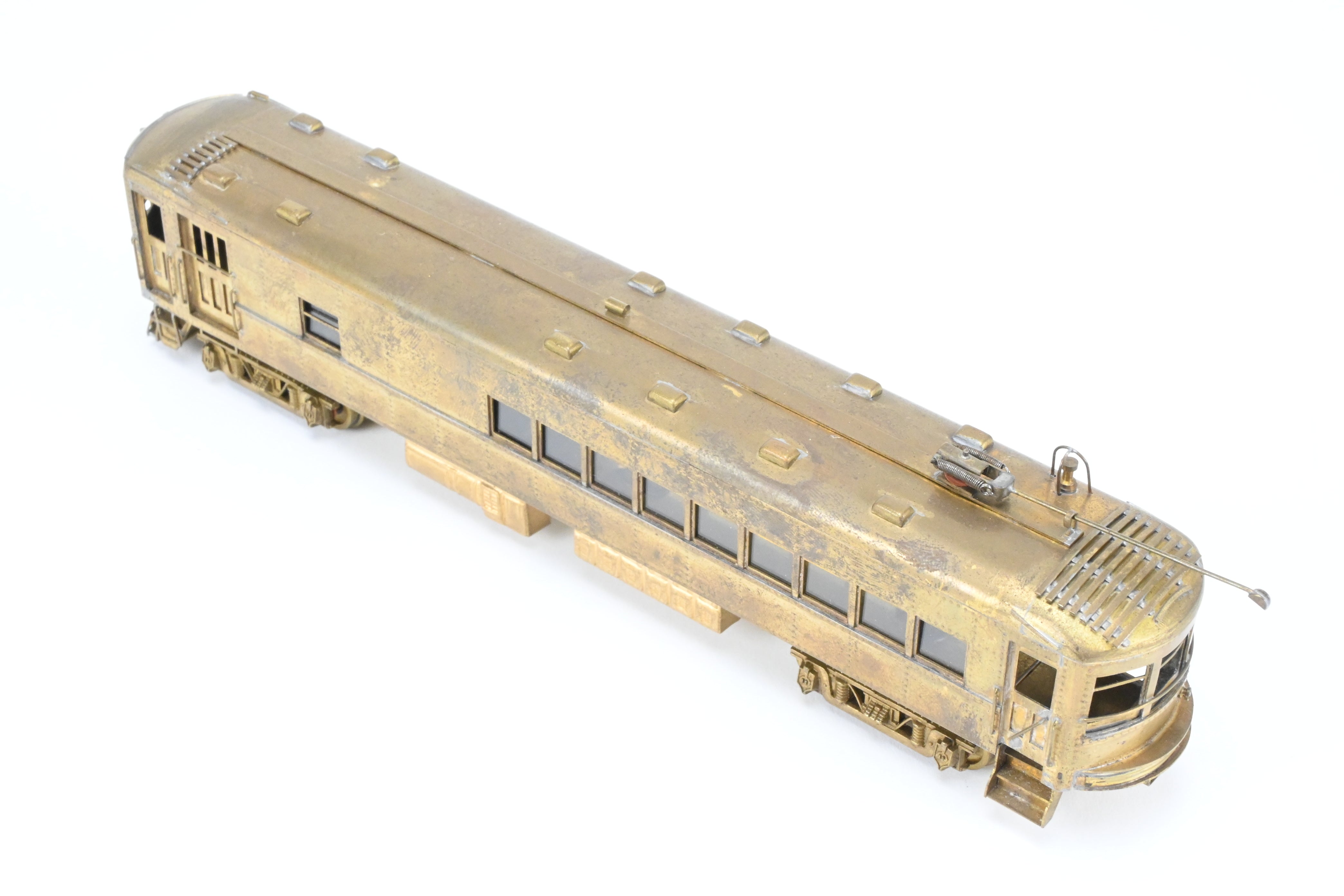 HO Scale Brass Ken Kidder Indiana Railroad Passenger RPO Interurban Model with Minor Wear