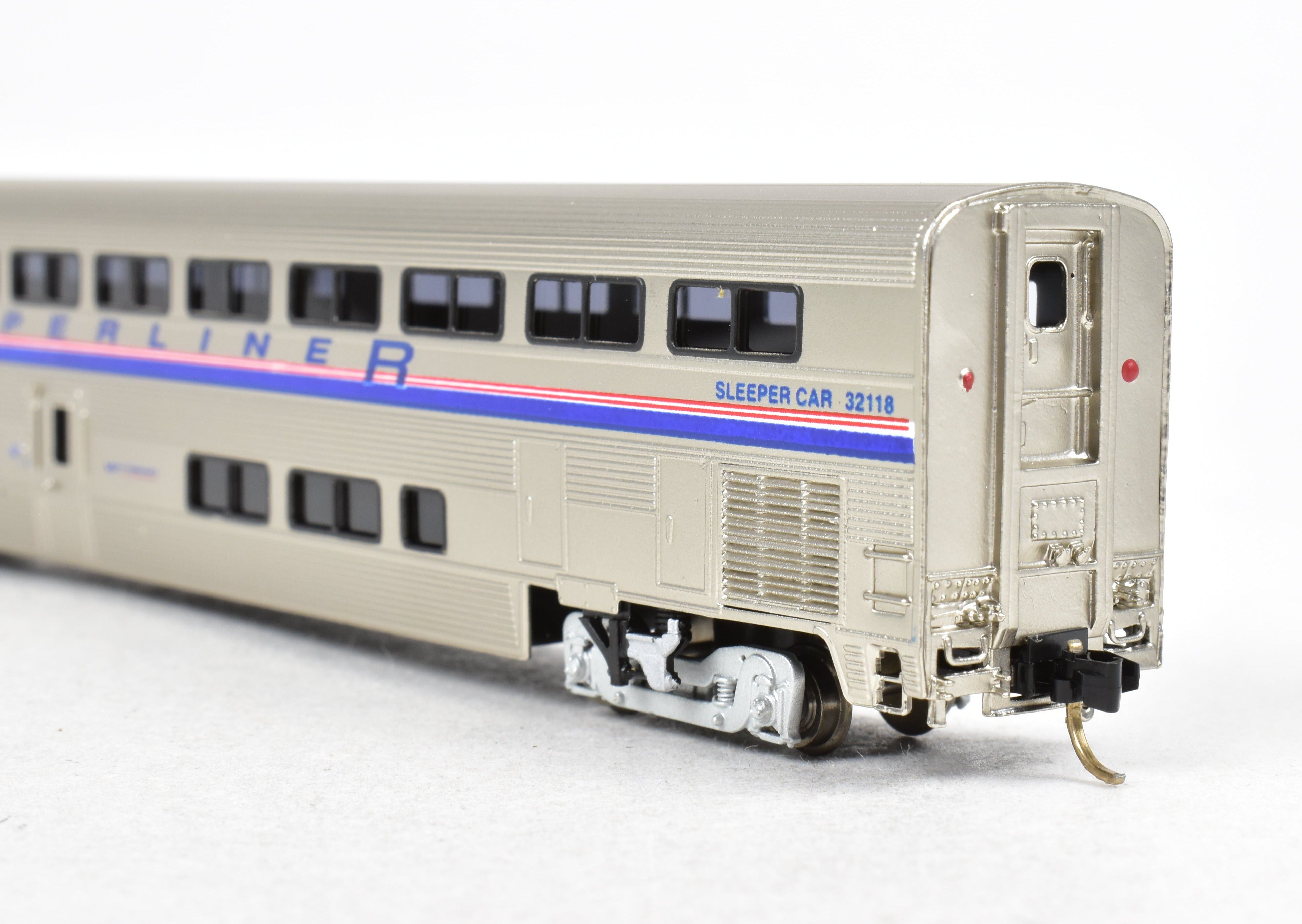 N Scale Brass Amtrak Superliner Sleeping Car Model FP No. 32118 by Overland Models, Inc. (OMI)