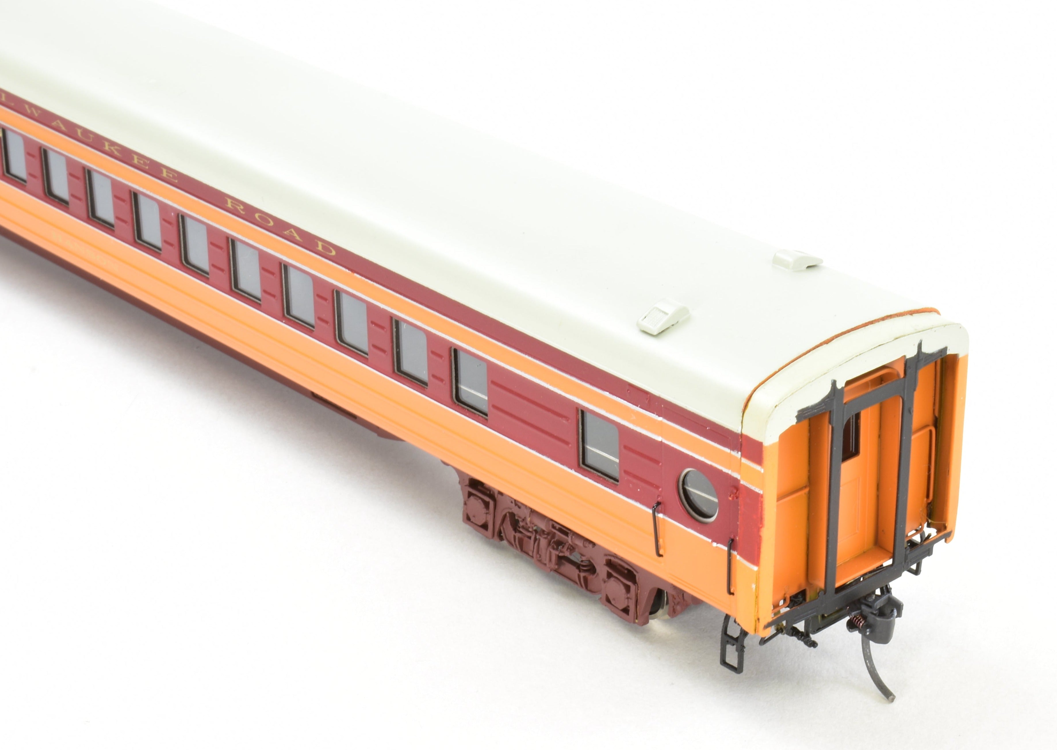 HO Scale Brass Model Train Set - Precision Scale Co. Milwaukee Road 1939 Hiawatha 9 - Car Factory - Painted Set
