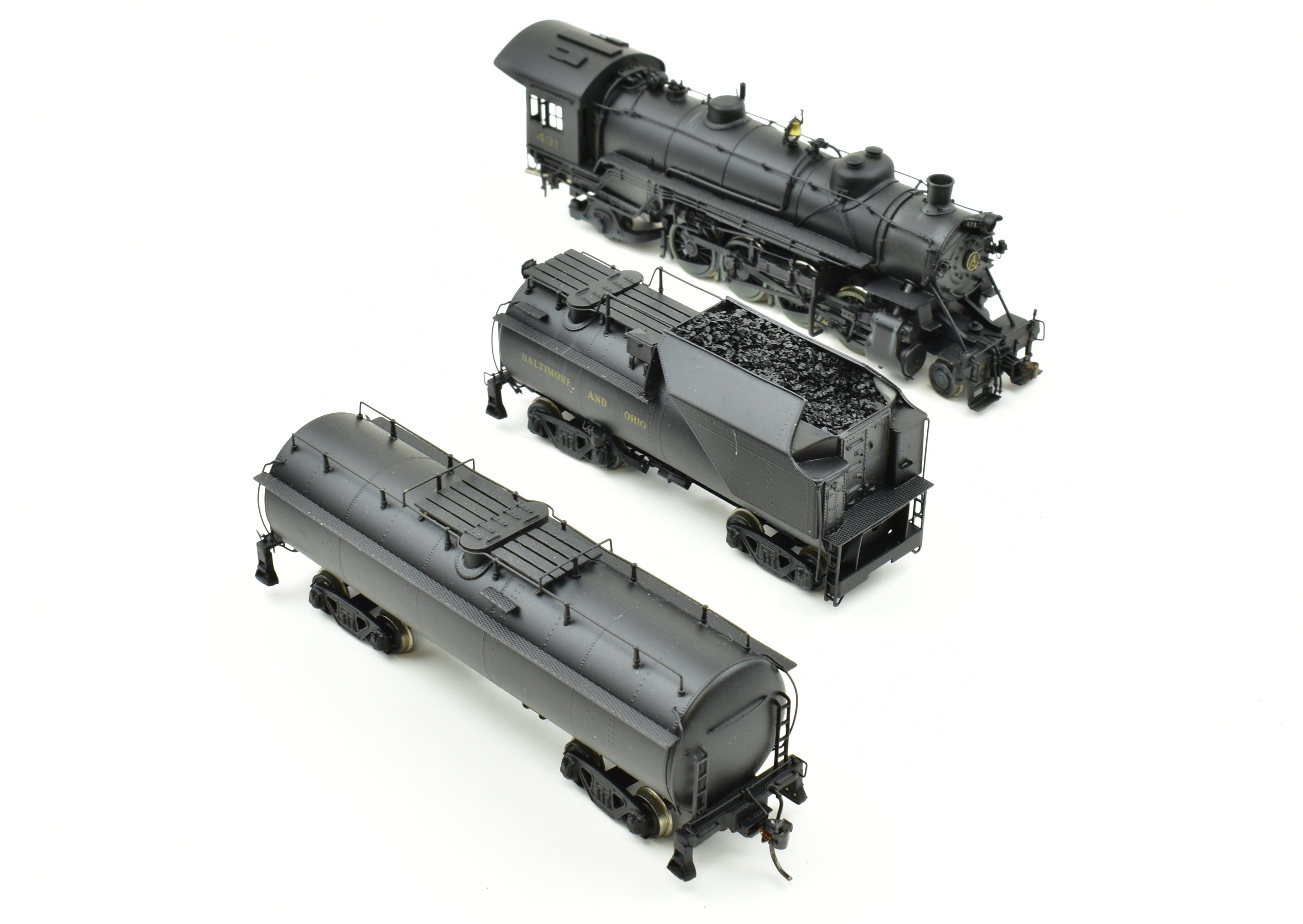 HO Brass Custom Painted B&O Q-4b 2-8-2 Mikado by Westside Model Co.