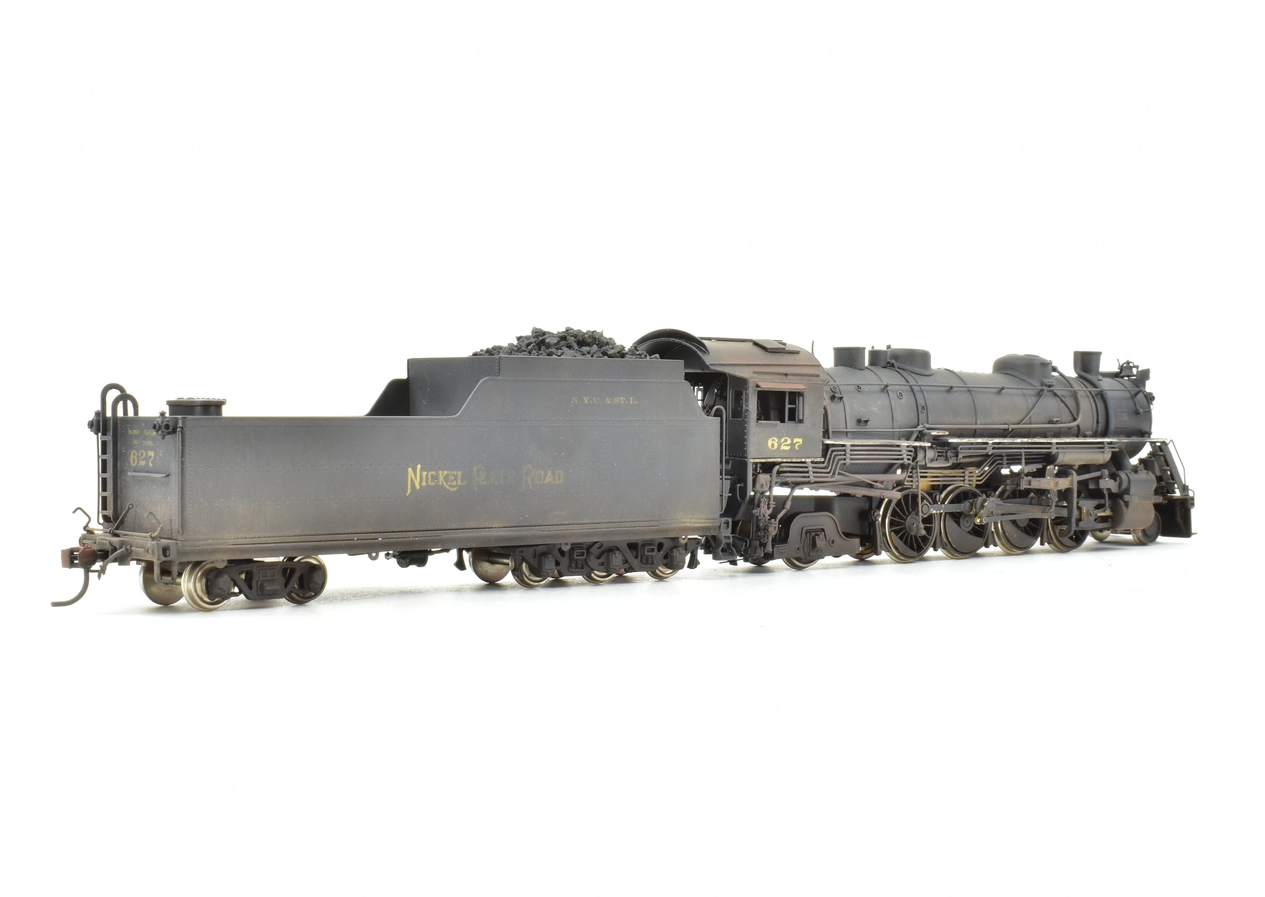 HO Scale Brass NKP - Nickel Plate Road H - 6d 2 - 8 - 2 Mikado CP No. 627 Model