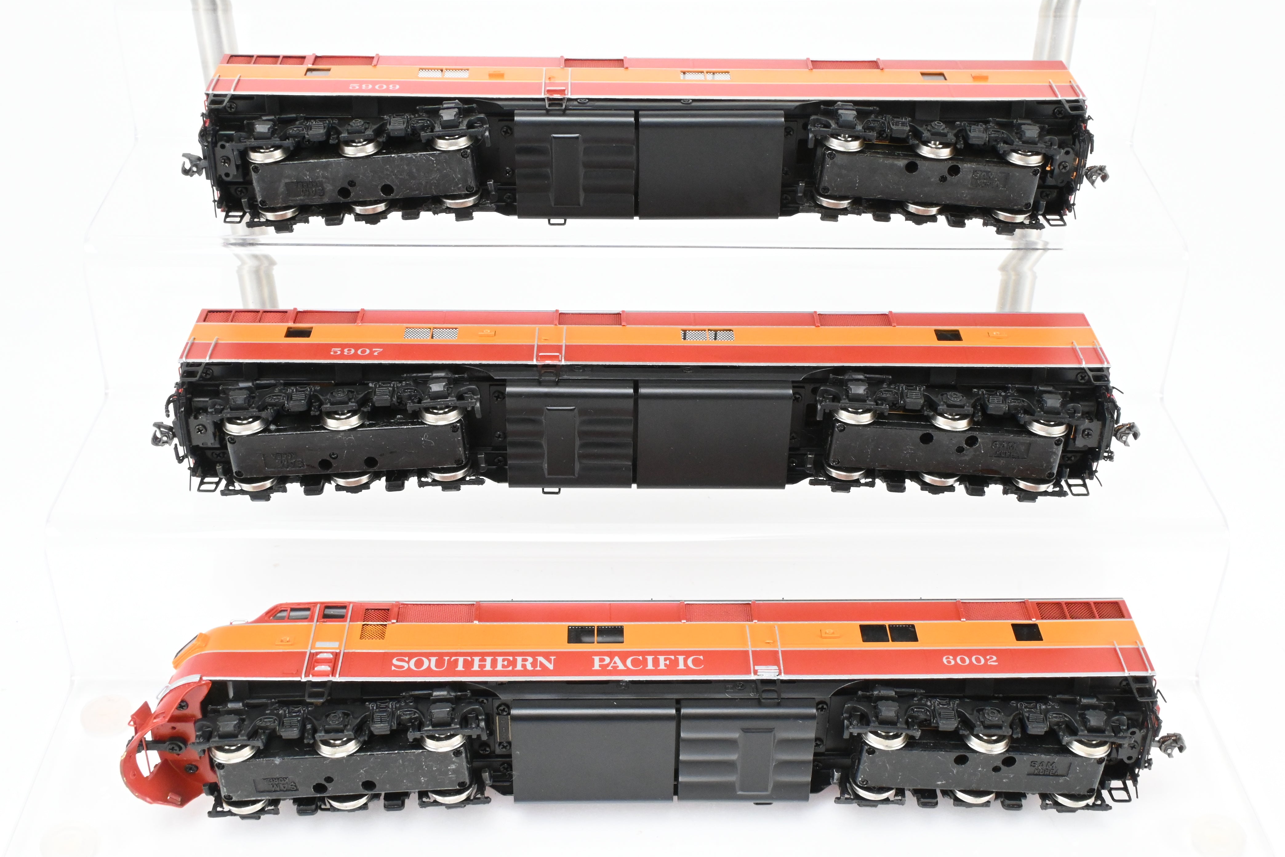Challenger Imports HO Brass EMD E7A/B/A Set in Daylight Scheme #6002/5907/5909