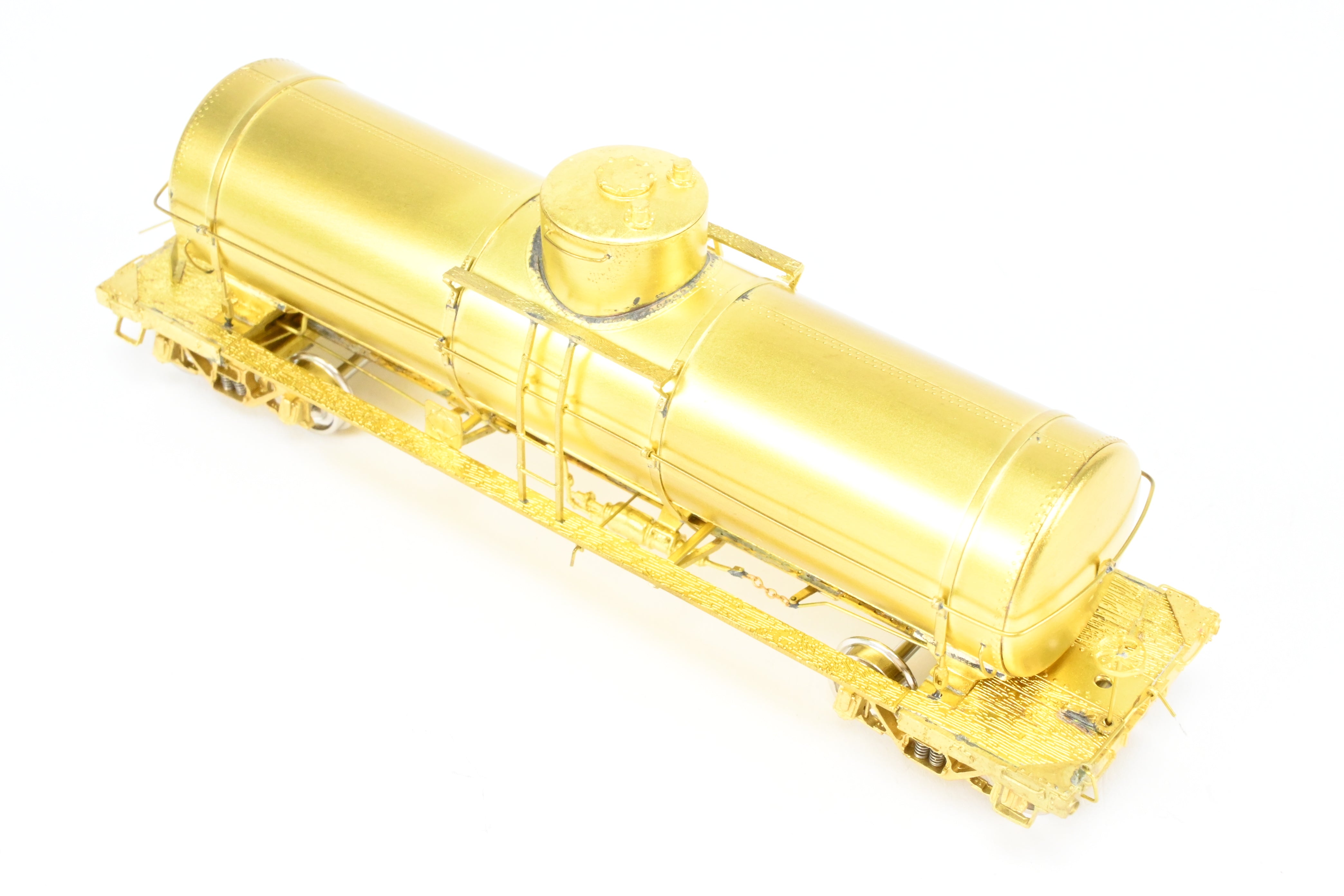 HO Scale Brass OMI - Overland Models, Inc. Union Tank Lines 10,000 Gallon Single - Dome Uninsulated Tank Car of Various Roads, Model Built in 1990s by Ajin in Korea