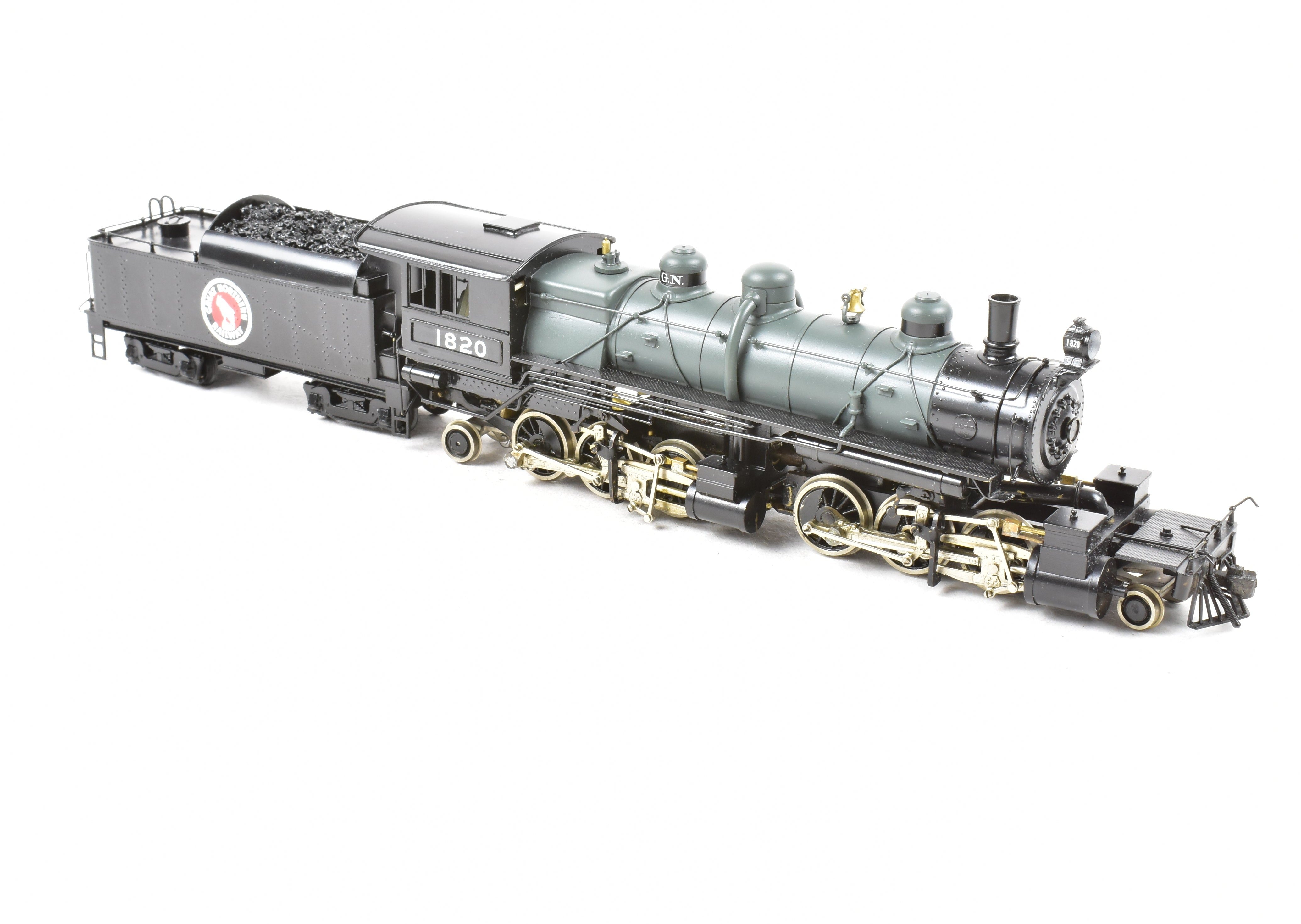 HO Scale Brass Model Train - PFM - United GN Great Northern L - 2 Class 2 - 6 - 6 - 2 Crown Model CP No. 1820 for Model Train Enthusiasts