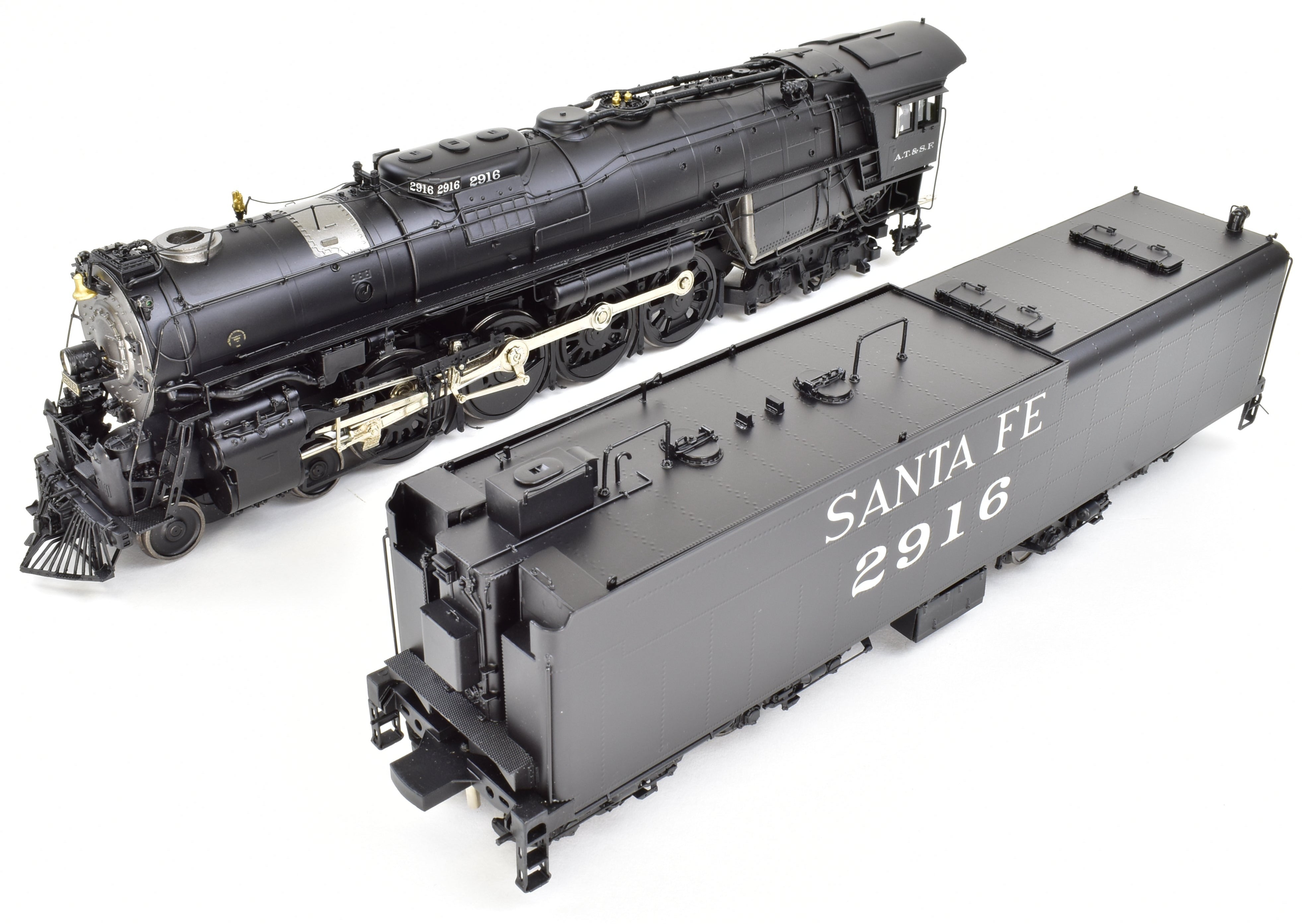 O Scale Brass Sunset Models ATSF - Santa Fe 2900 Class 4-8-4 Factory Painted Locomotive