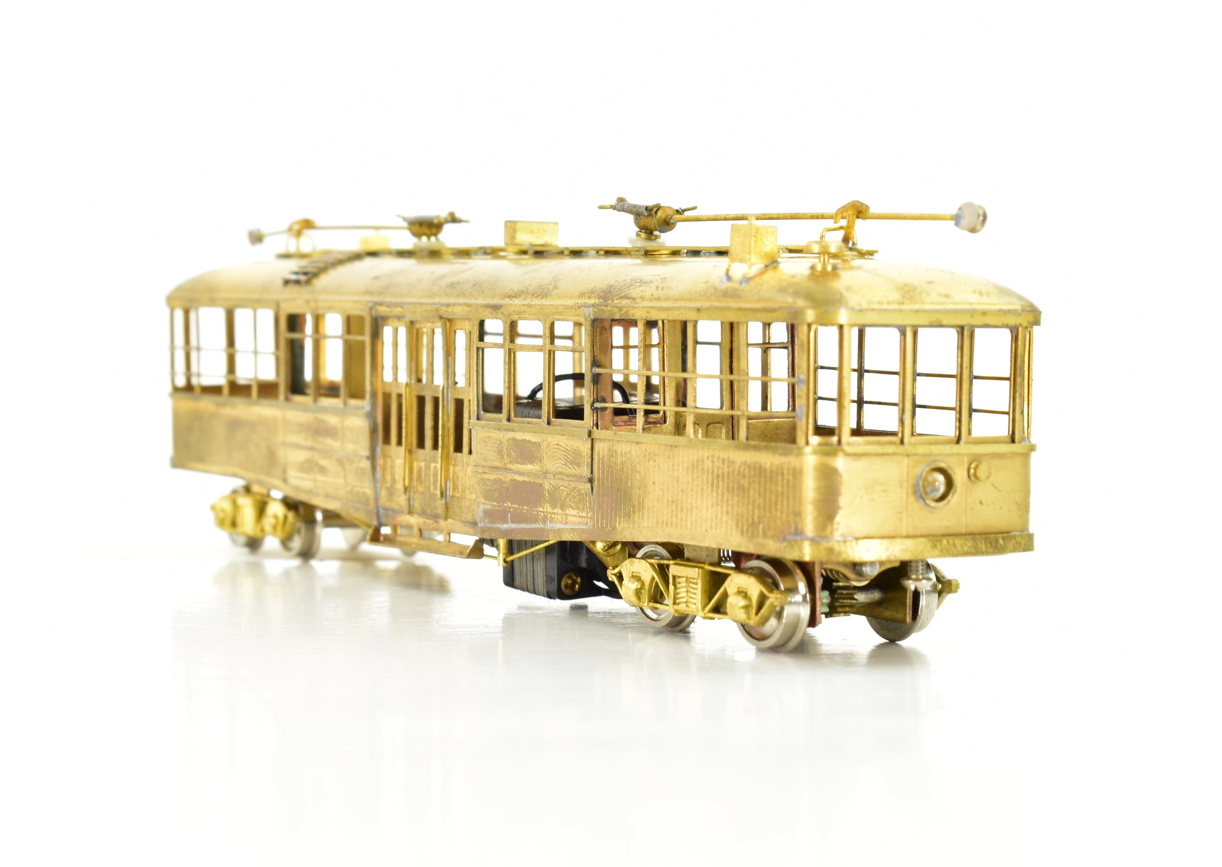 HO Scale Brass Los Angeles Railway Type CE Streetcar by S. Soho & Co. LARY - Sold As Is Condition