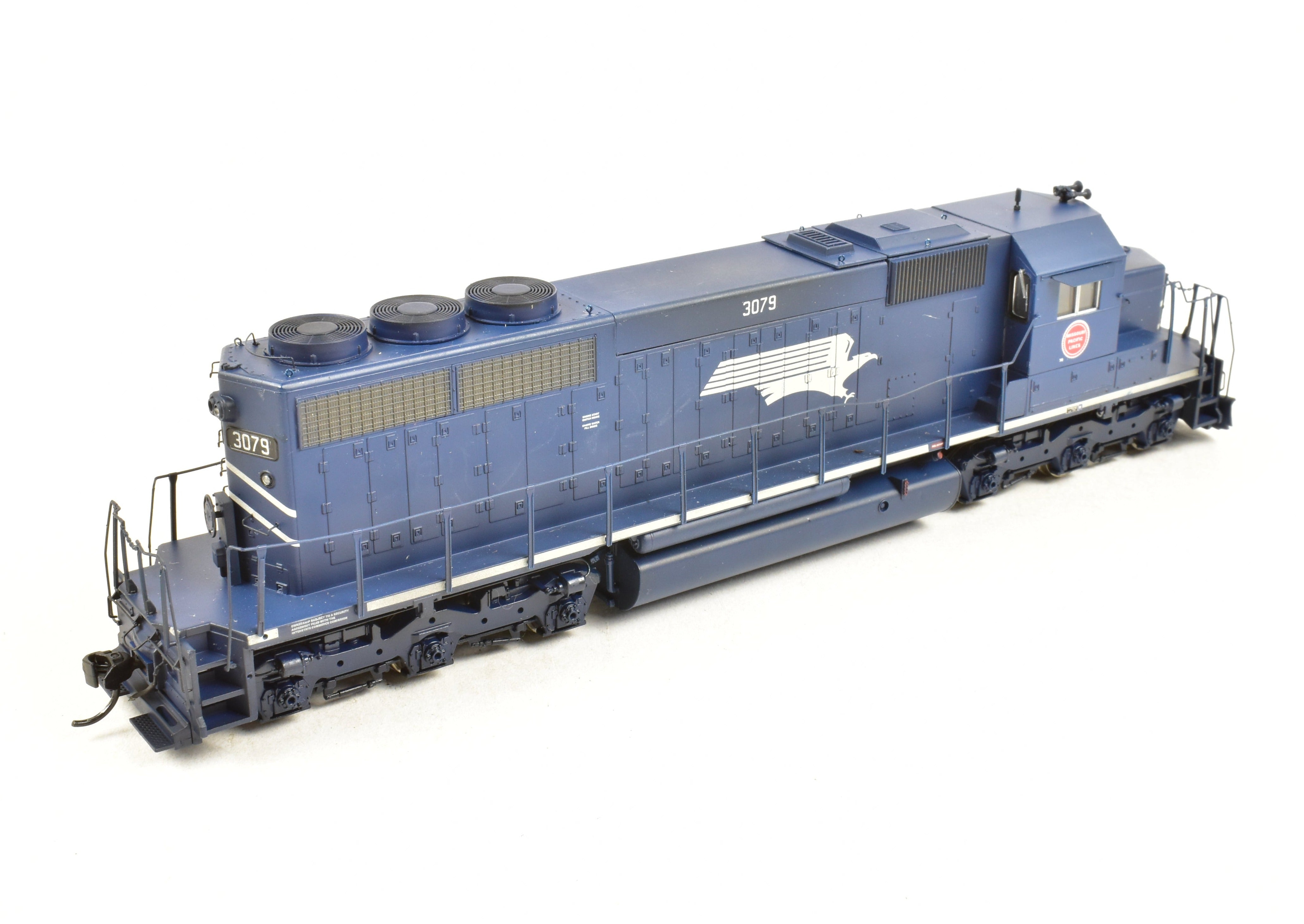 HO Scale Model Train - Athearn MP Missouri Pacific EMD SD40 #733 Weathered Locomotive with DCC Decoder