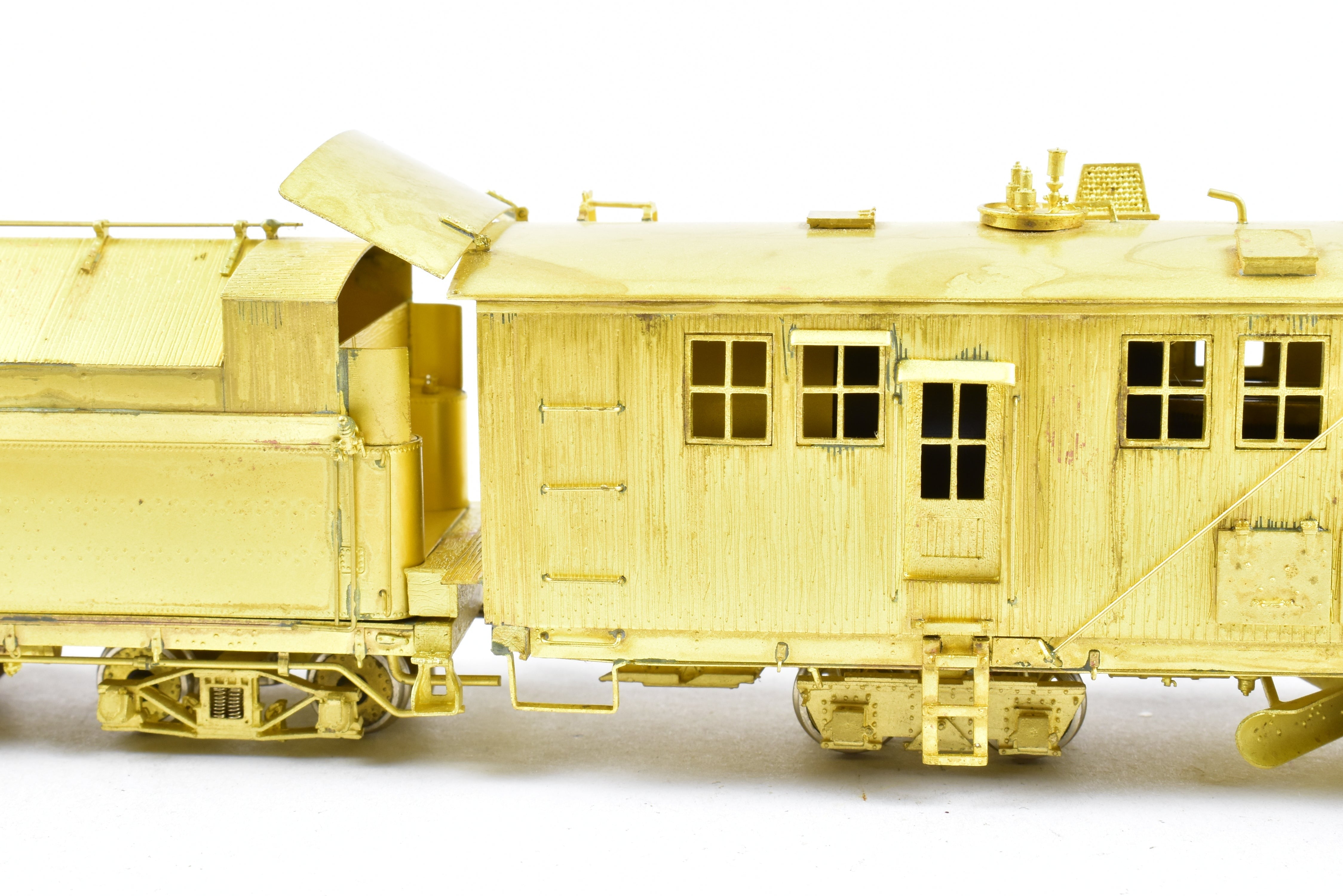 1991 HOn3 Brass D&RGW 'O-Y' Rotary Snowplow by OMI with Tender