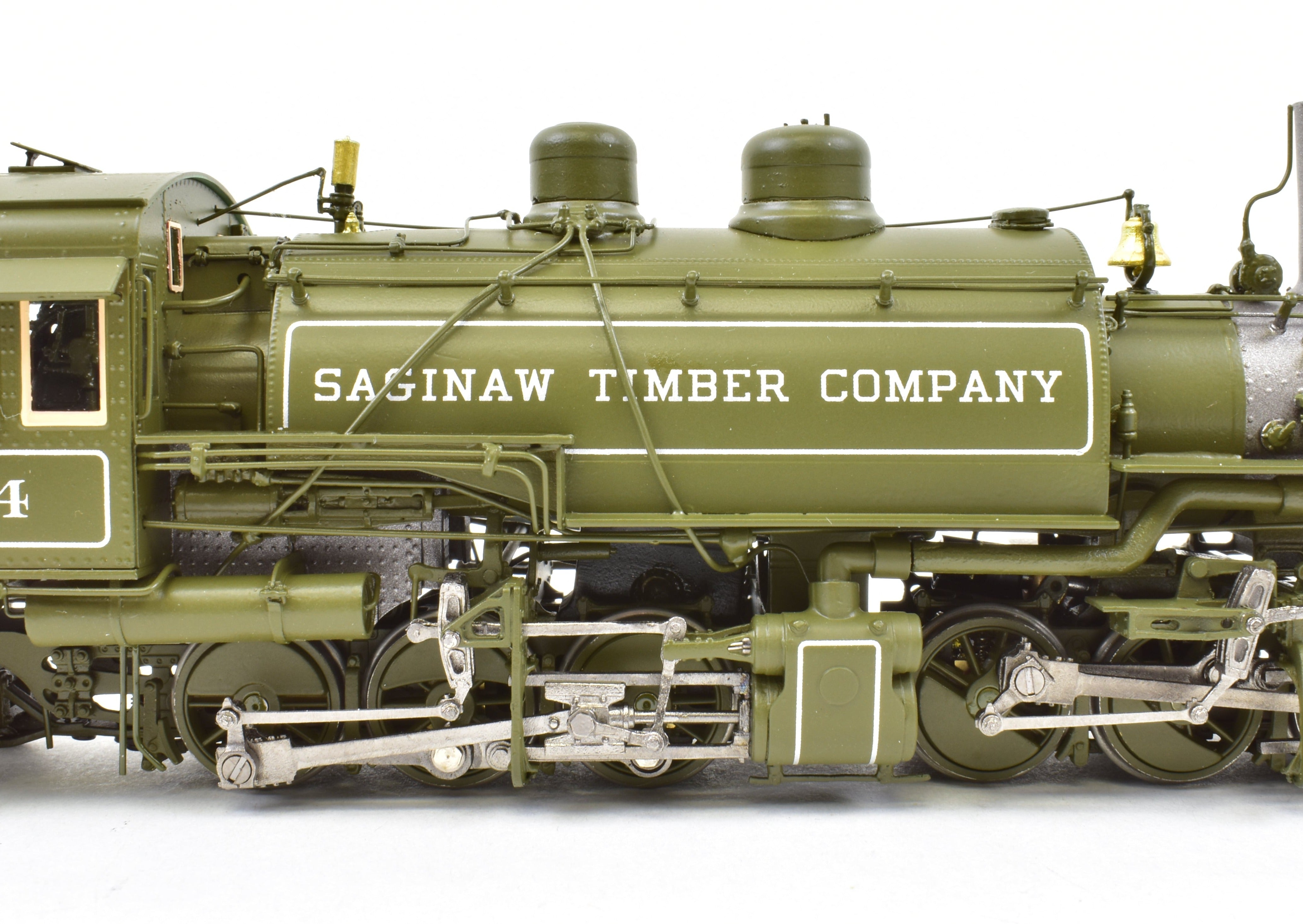 HO Scale NEW Brass DVP - Division Point Saginaw Timber Company #4 2-6-6-2T Baldwin Logging Mallet Locomotive Model - The Last One Available
