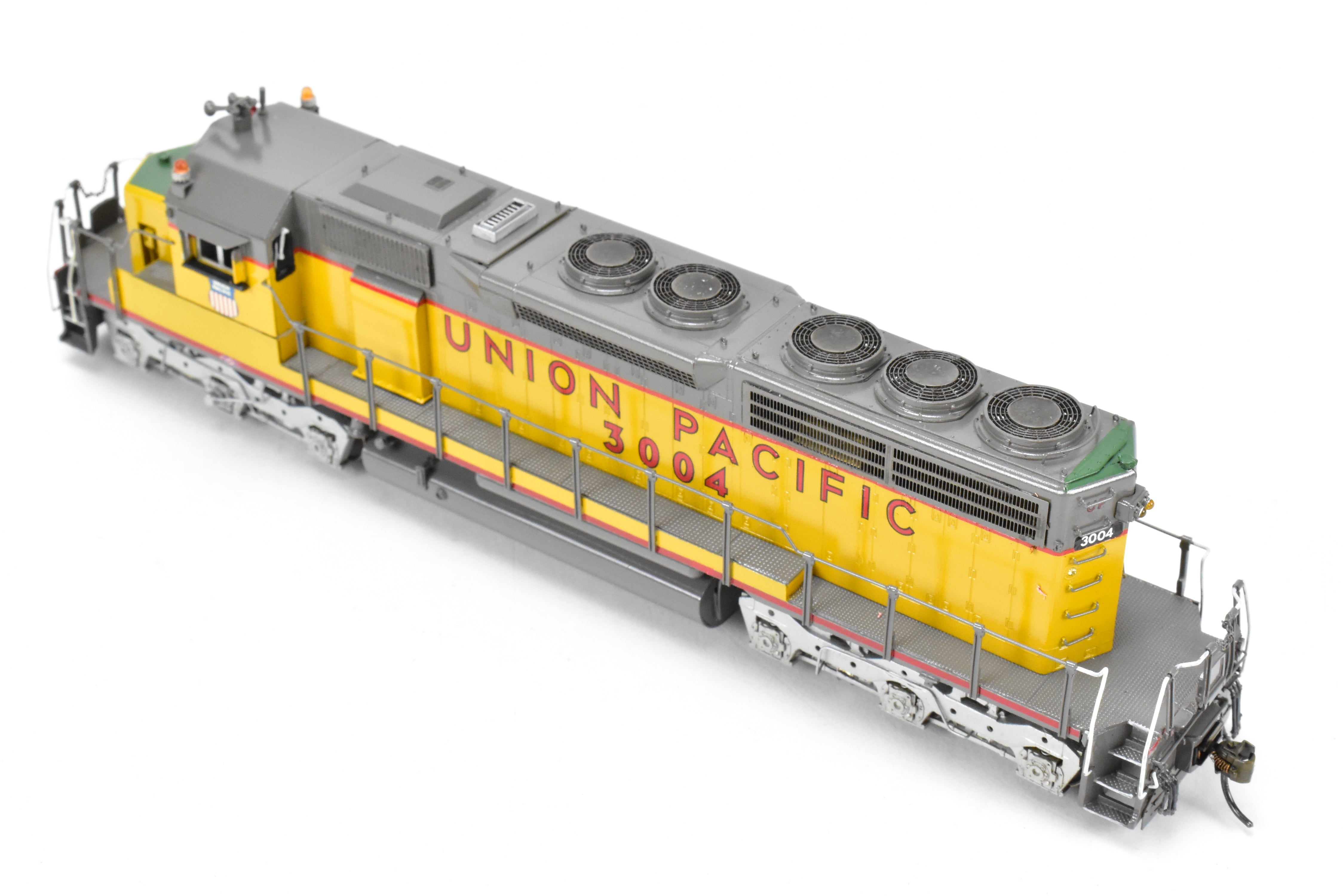 HO Scale Brass Model Train - Overland Models Inc. Union Pacific EMD SD40 Low Hood Locomotive Custom Painted as No. 3004