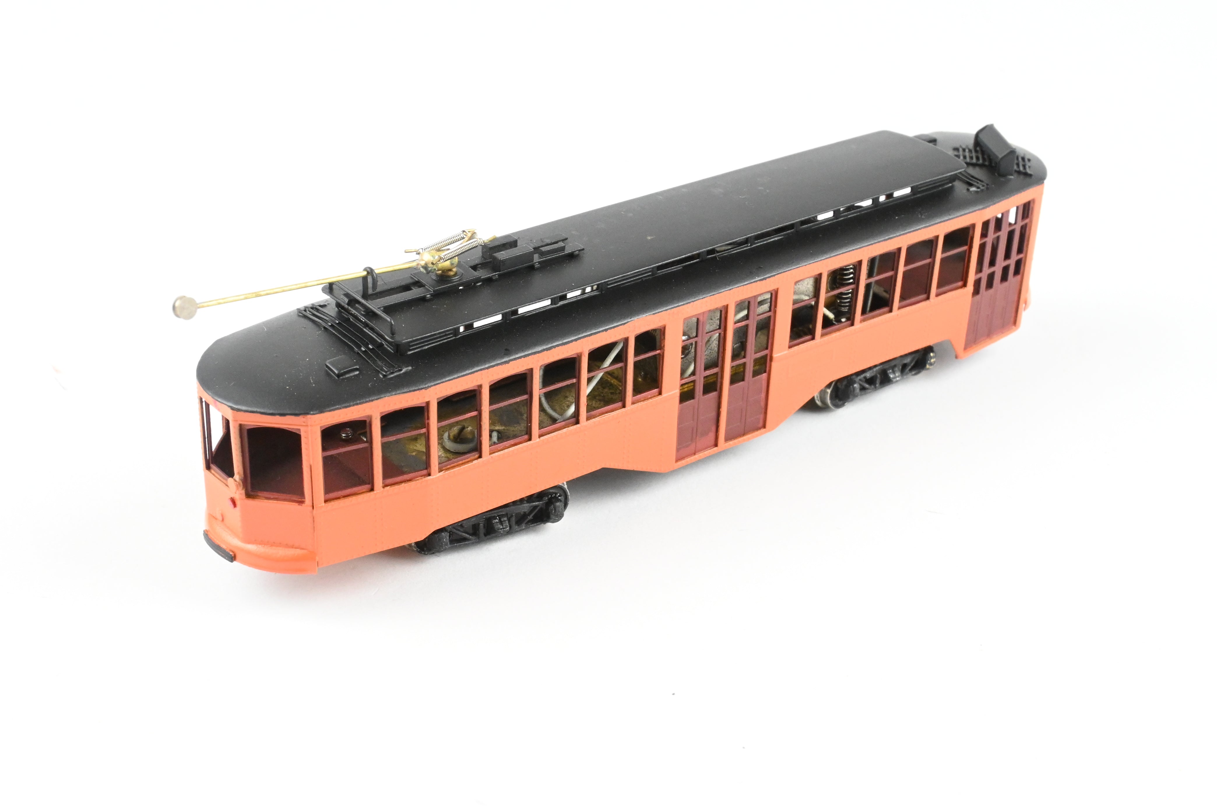 HO Scale Brass Fairfield Models Pittsburgh Railway Co. Single Ended Jones Trolley Car CP Unlettered, Collectible Model Train