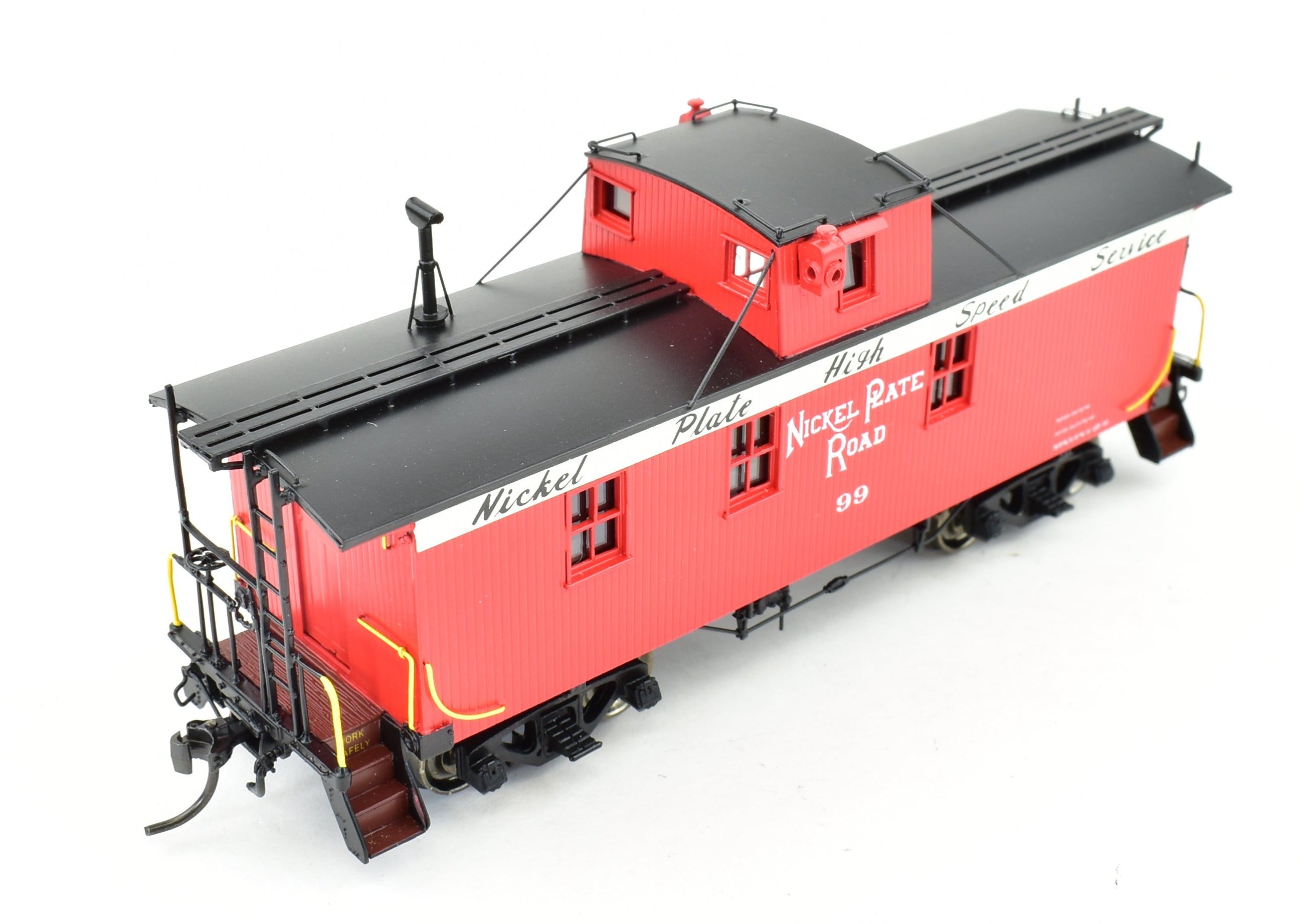 HO Scale Brass Division Point NYC & St.L Nickel Plate Road 46 - 147 Series 30 - Foot Wood Caboose FP Model by Boo - Rim